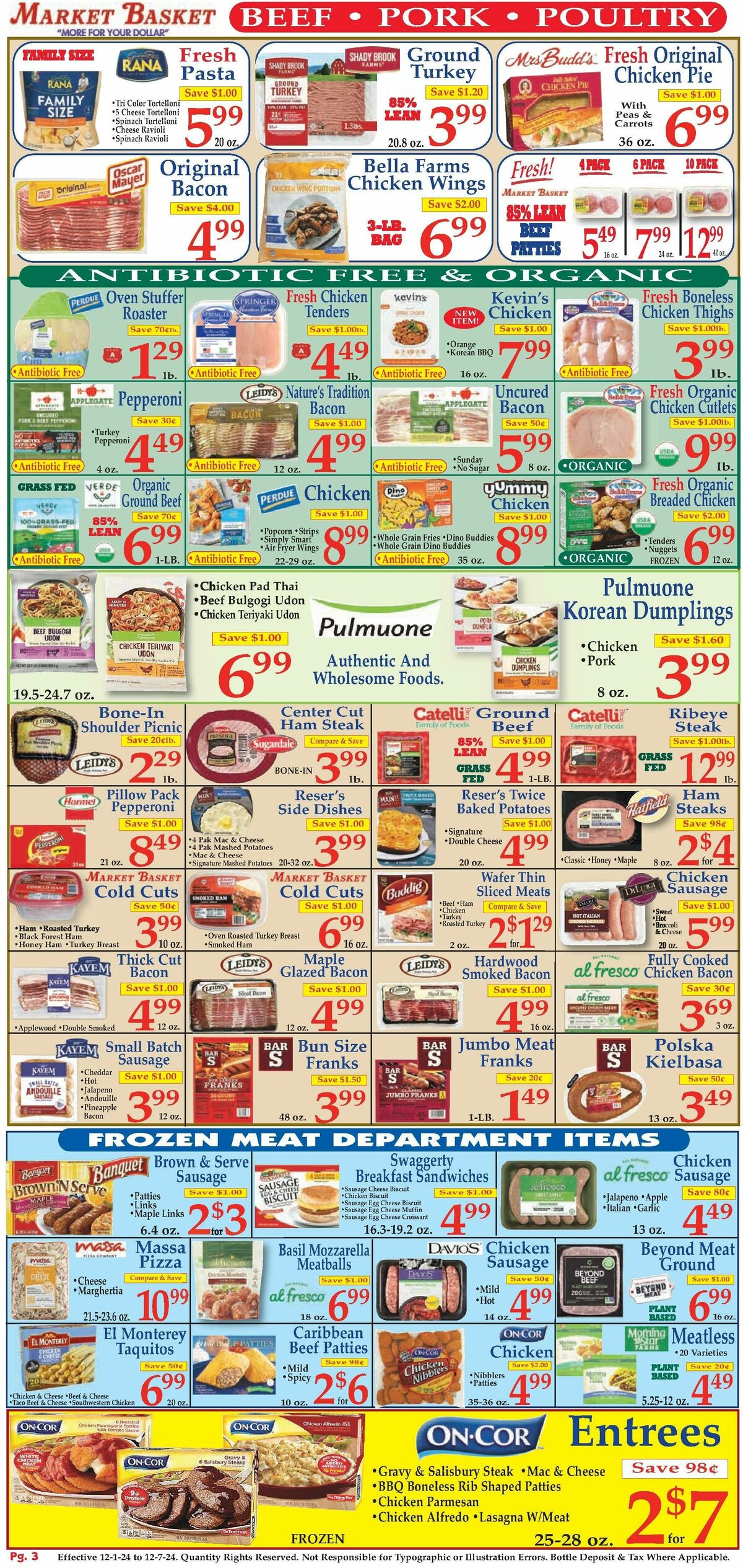 Market Basket Weekly Ad from December 1
