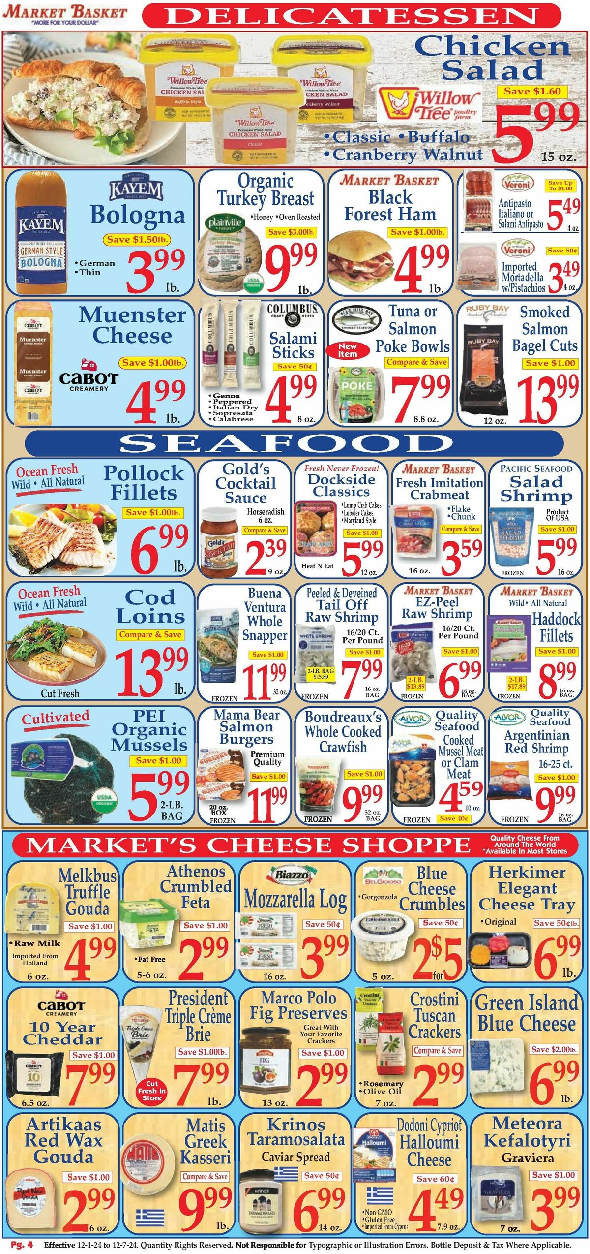 Market Basket Weekly Ad from December 1
