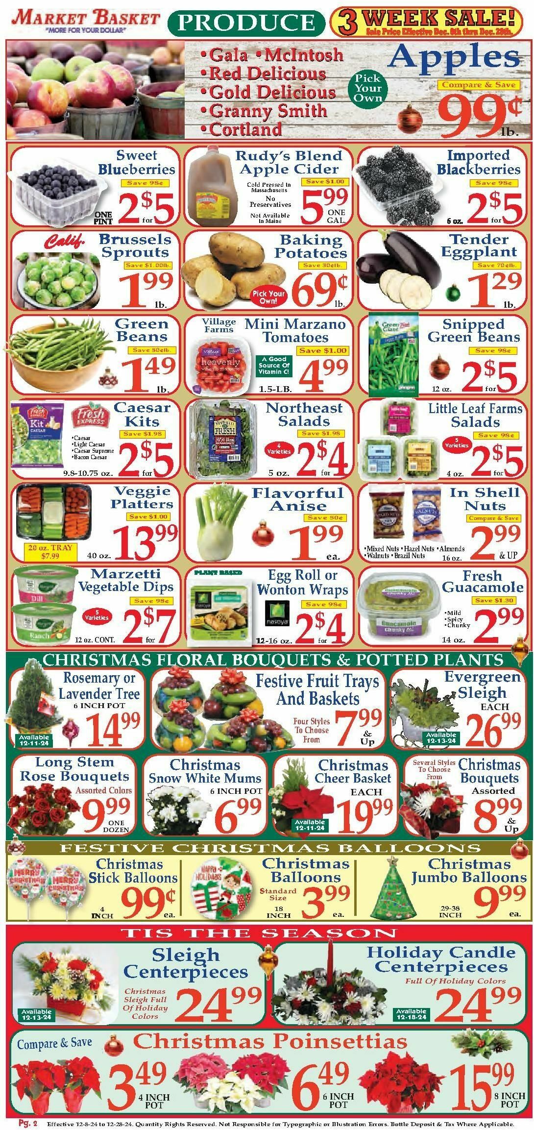 Market Basket Weekly Ad from December 8