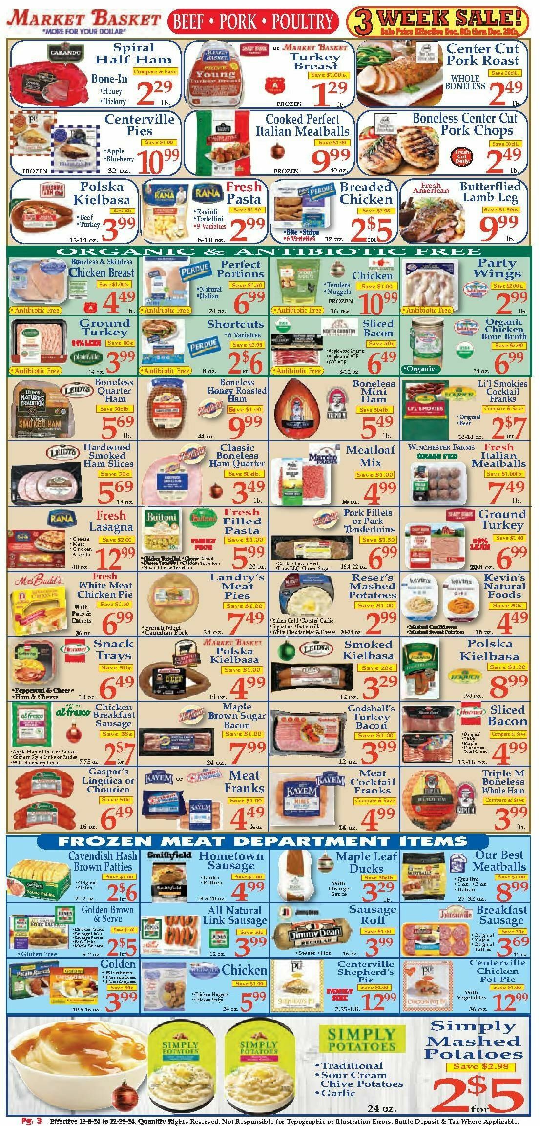 Market Basket Weekly Ad from December 8