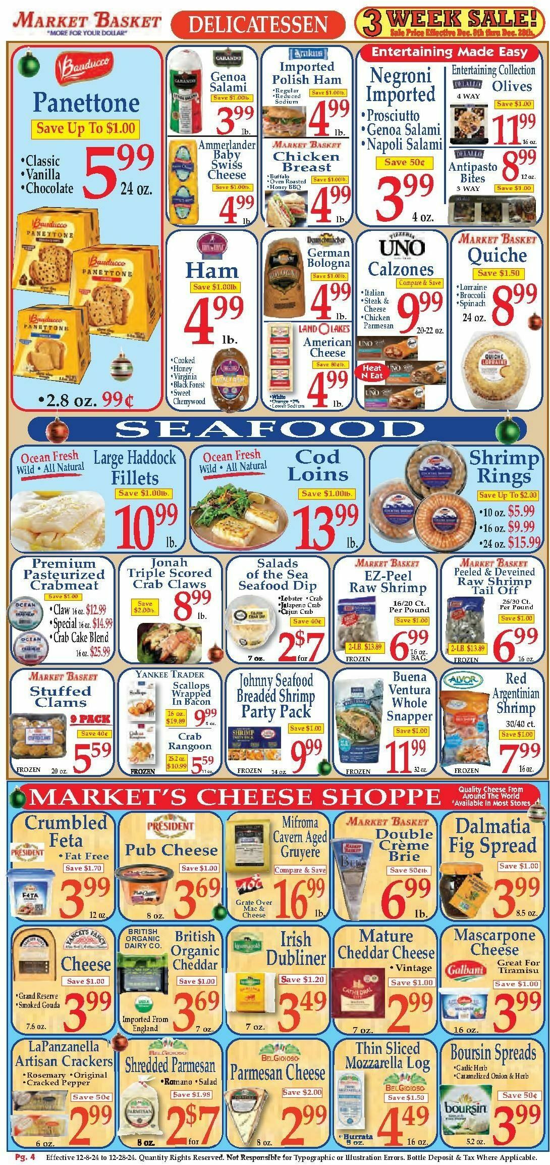 Market Basket Weekly Ad from December 8