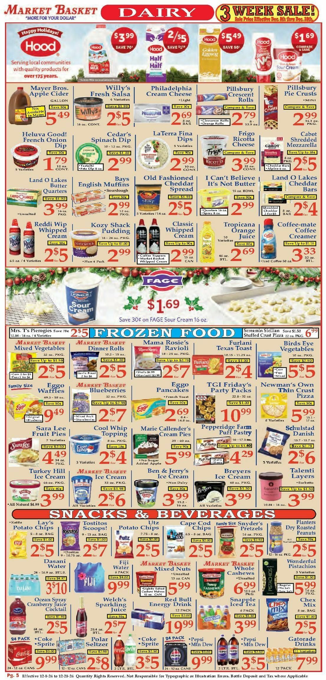 Market Basket Weekly Ad from December 8