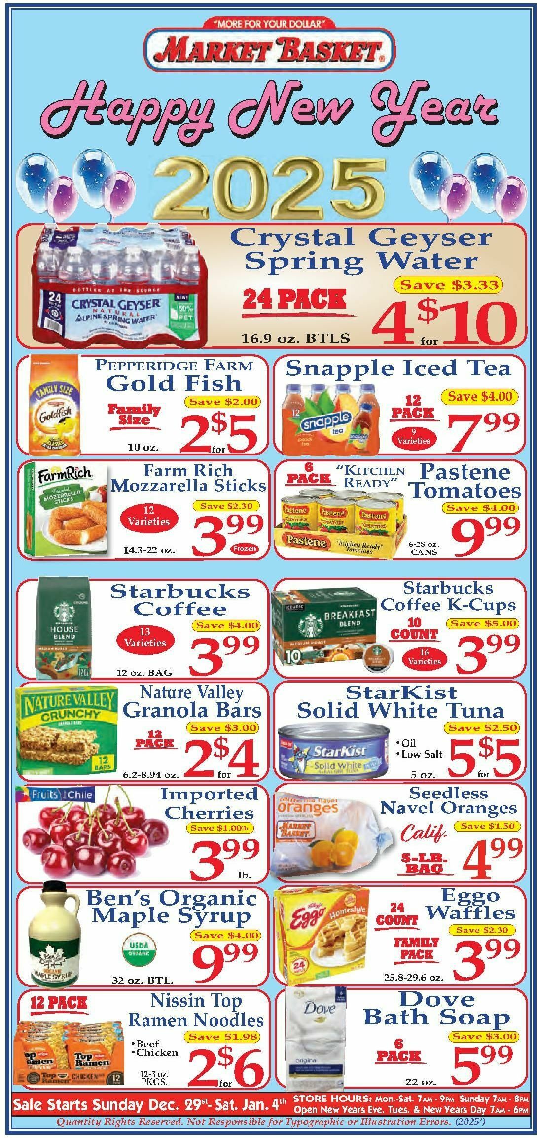 Market Basket Weekly Ad from December 29