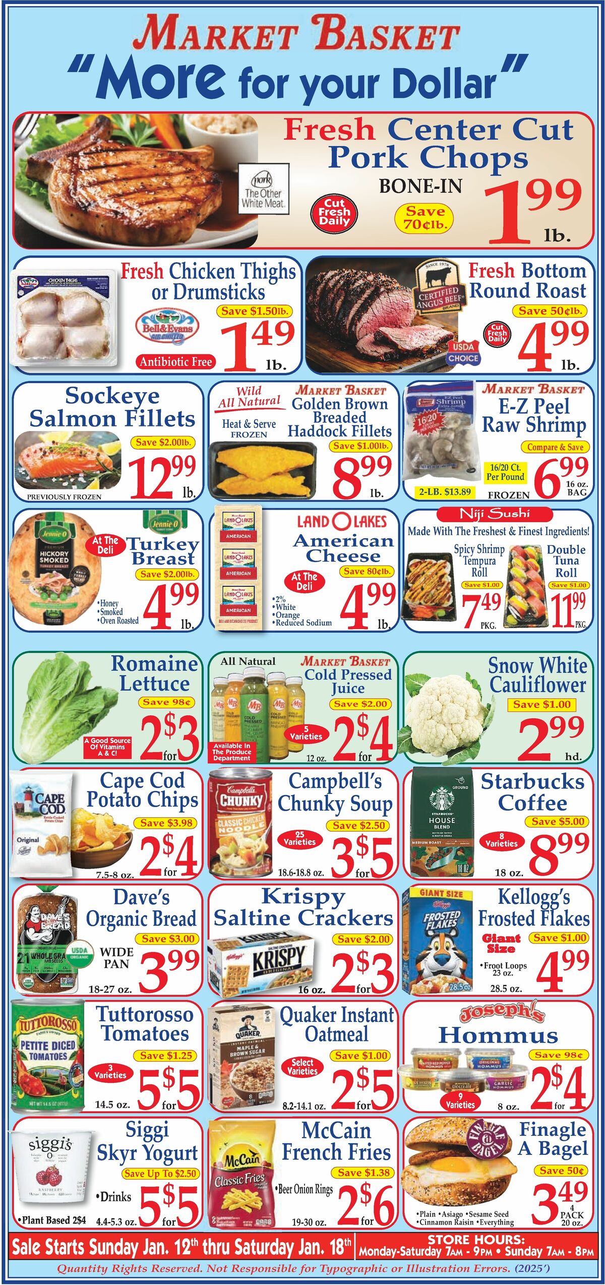 Market Basket Weekly Ad from January 12