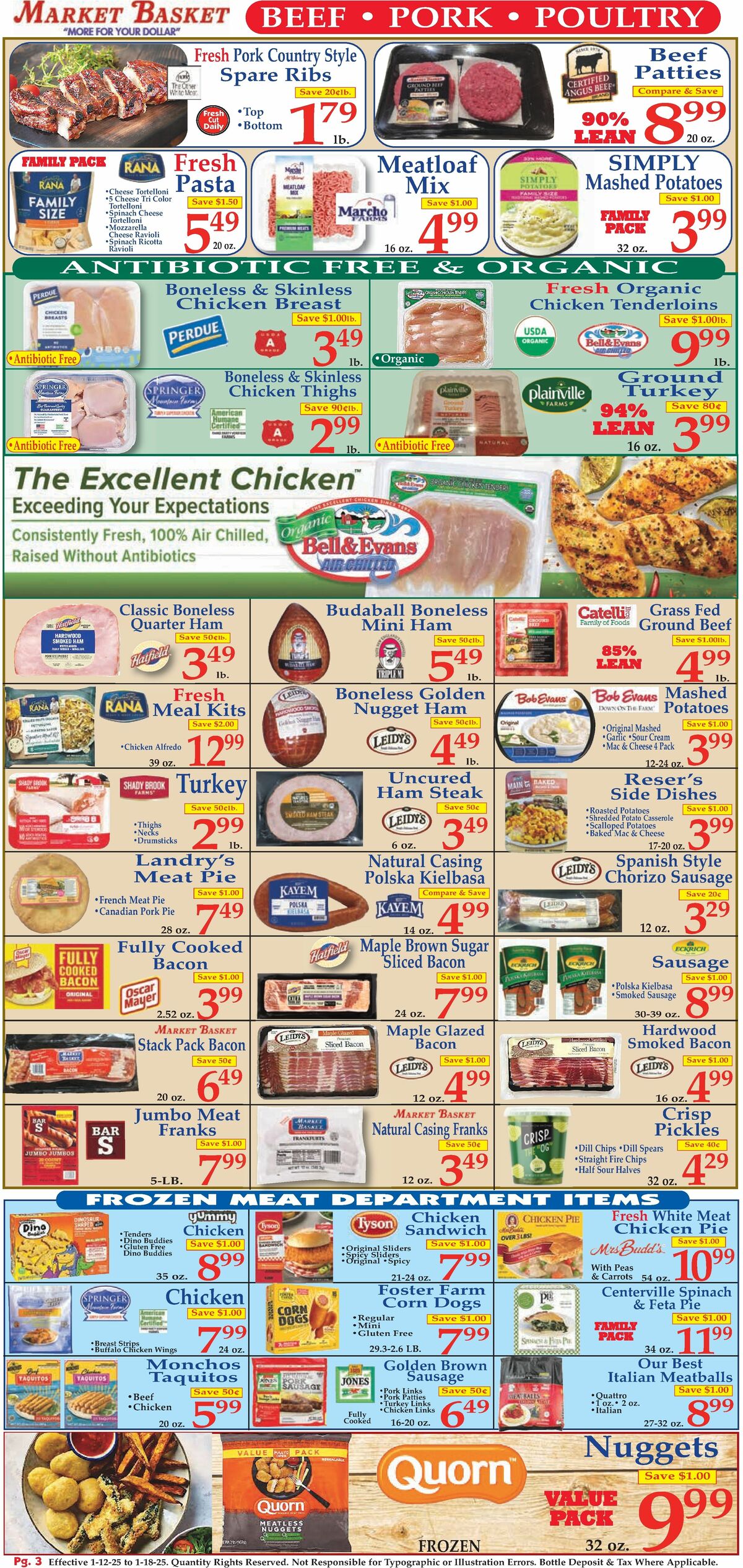 Market Basket Weekly Ad from January 12
