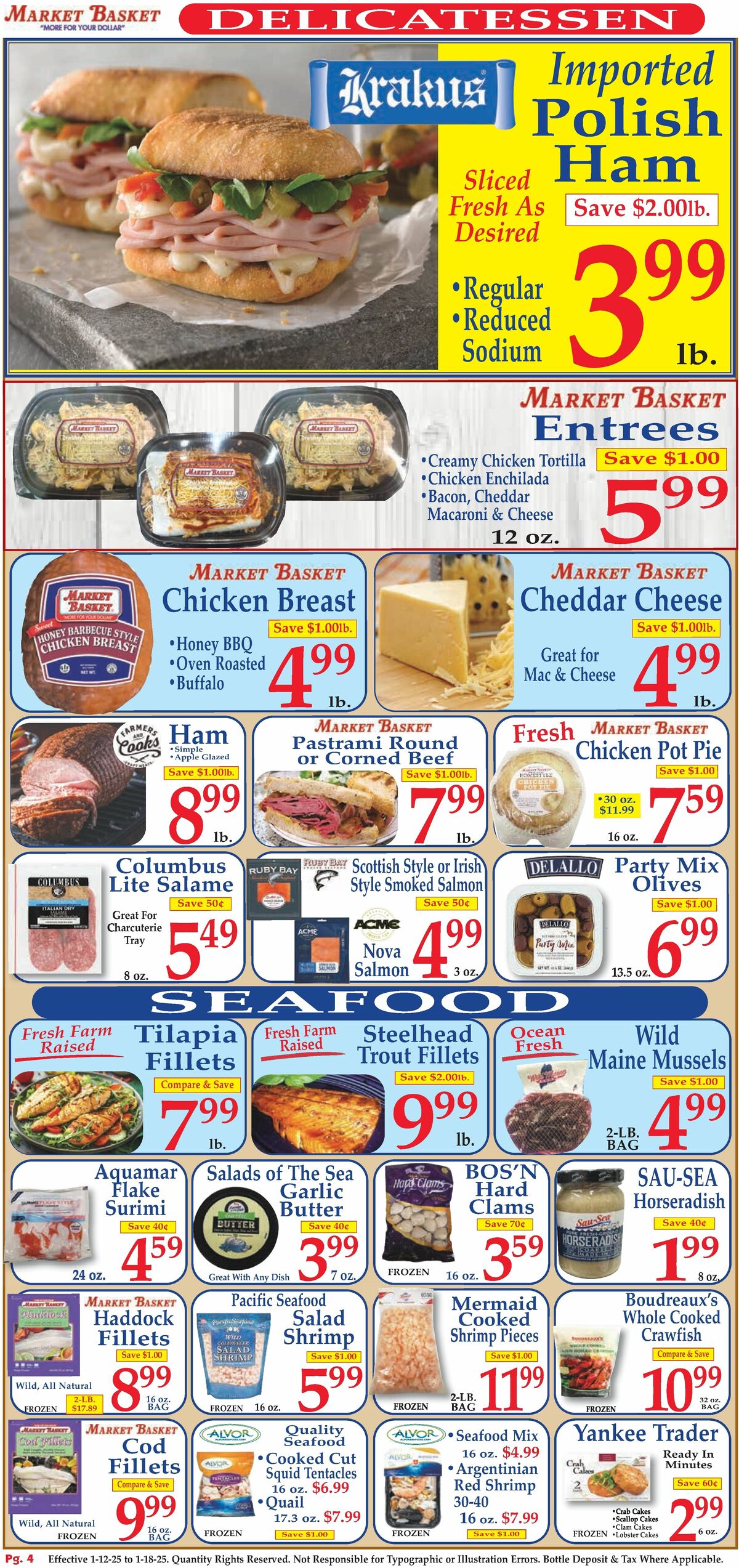 Market Basket Weekly Ad from January 12
