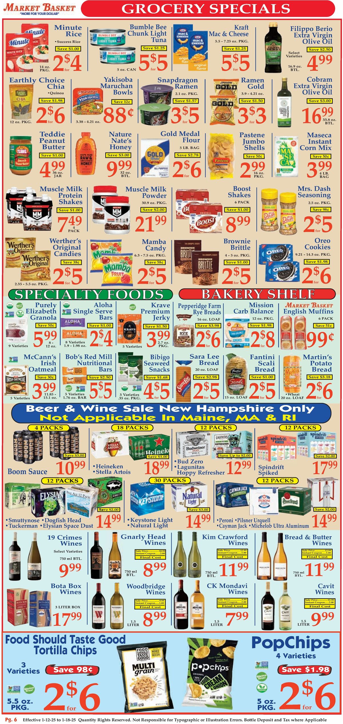 Market Basket Weekly Ad from January 12