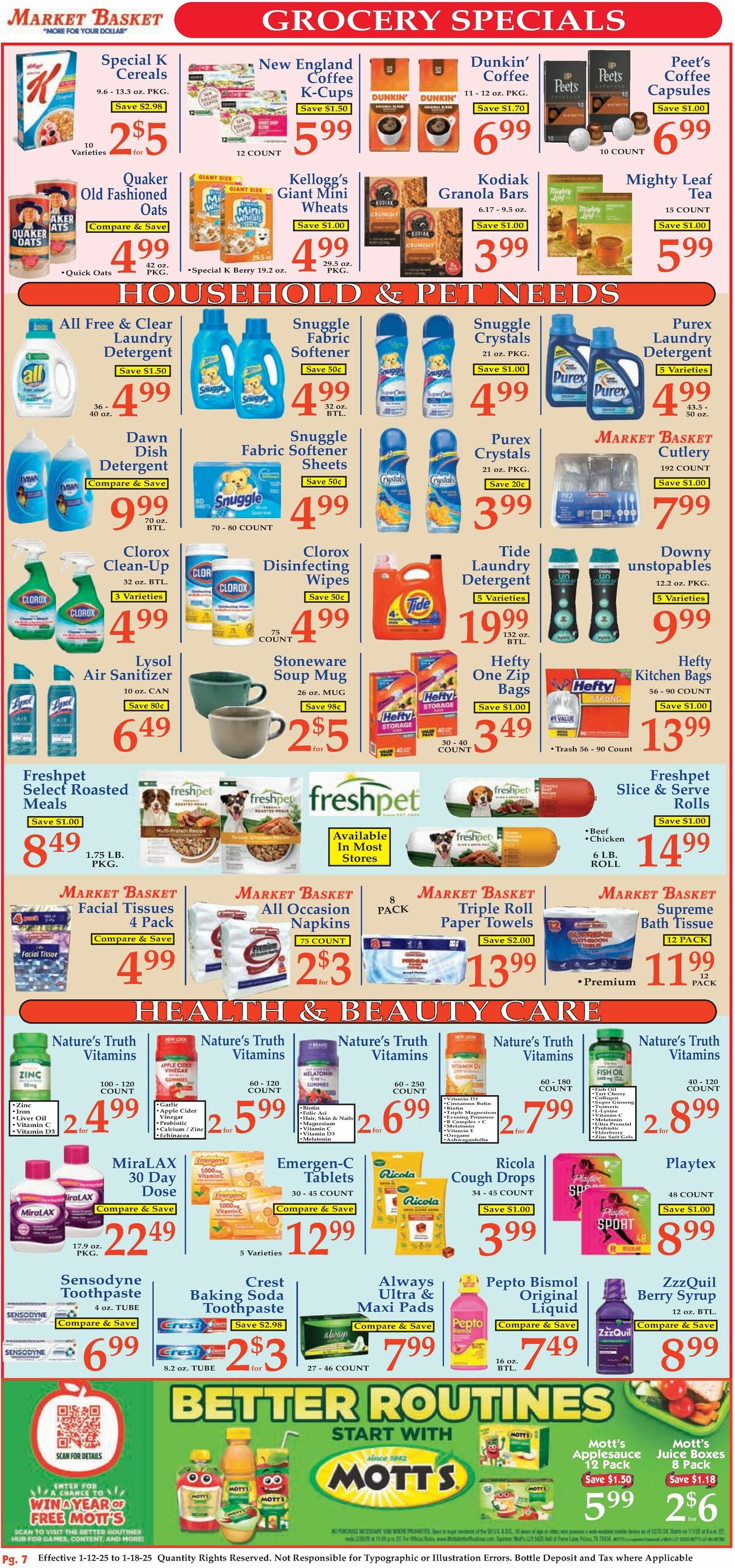 Market Basket Weekly Ad from January 12