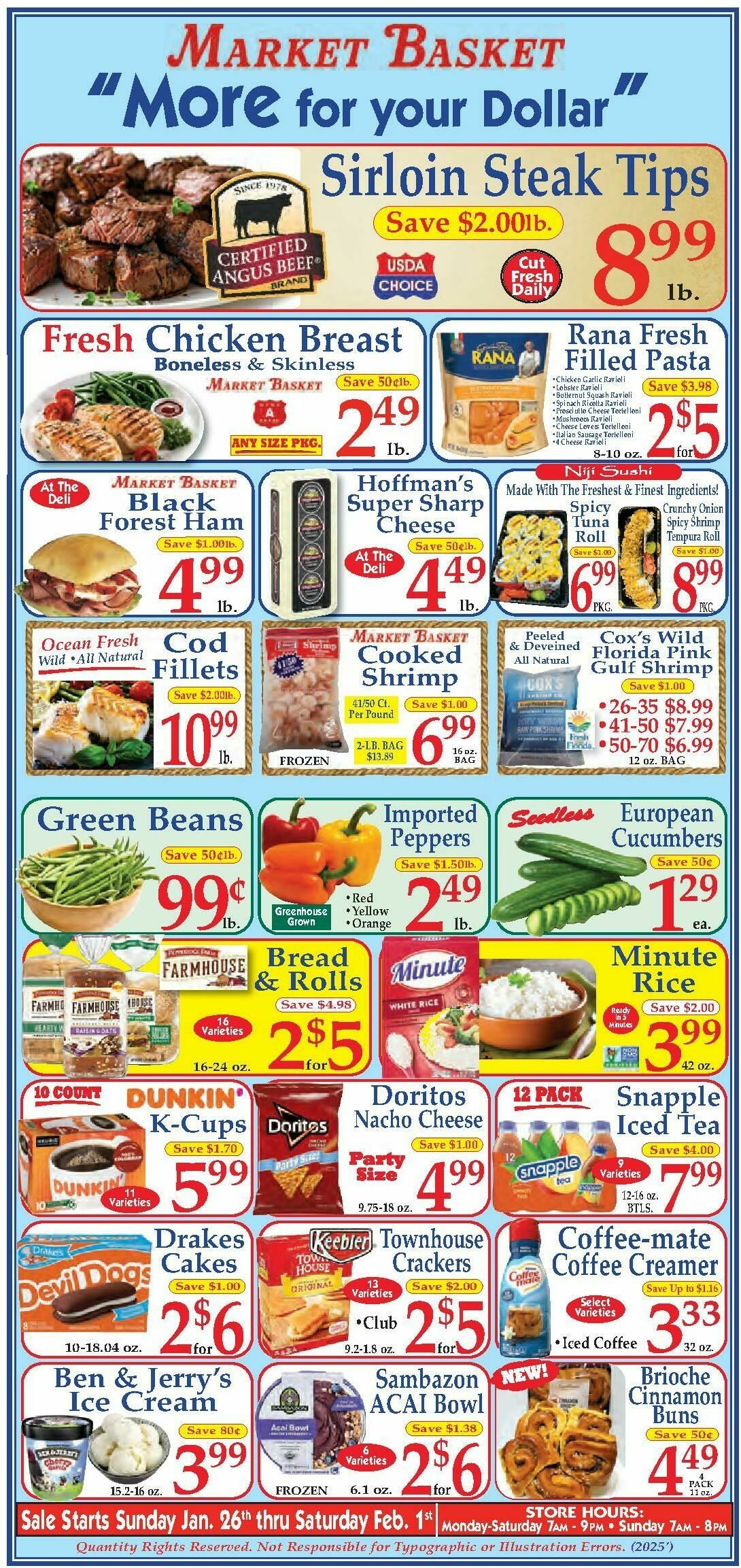 Market Basket Weekly Ad from January 26