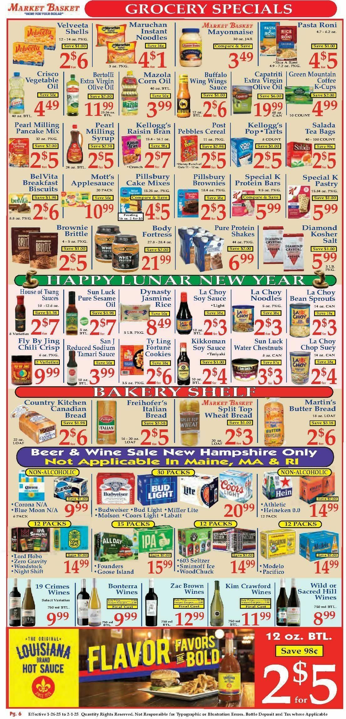 Market Basket Weekly Ad from January 26