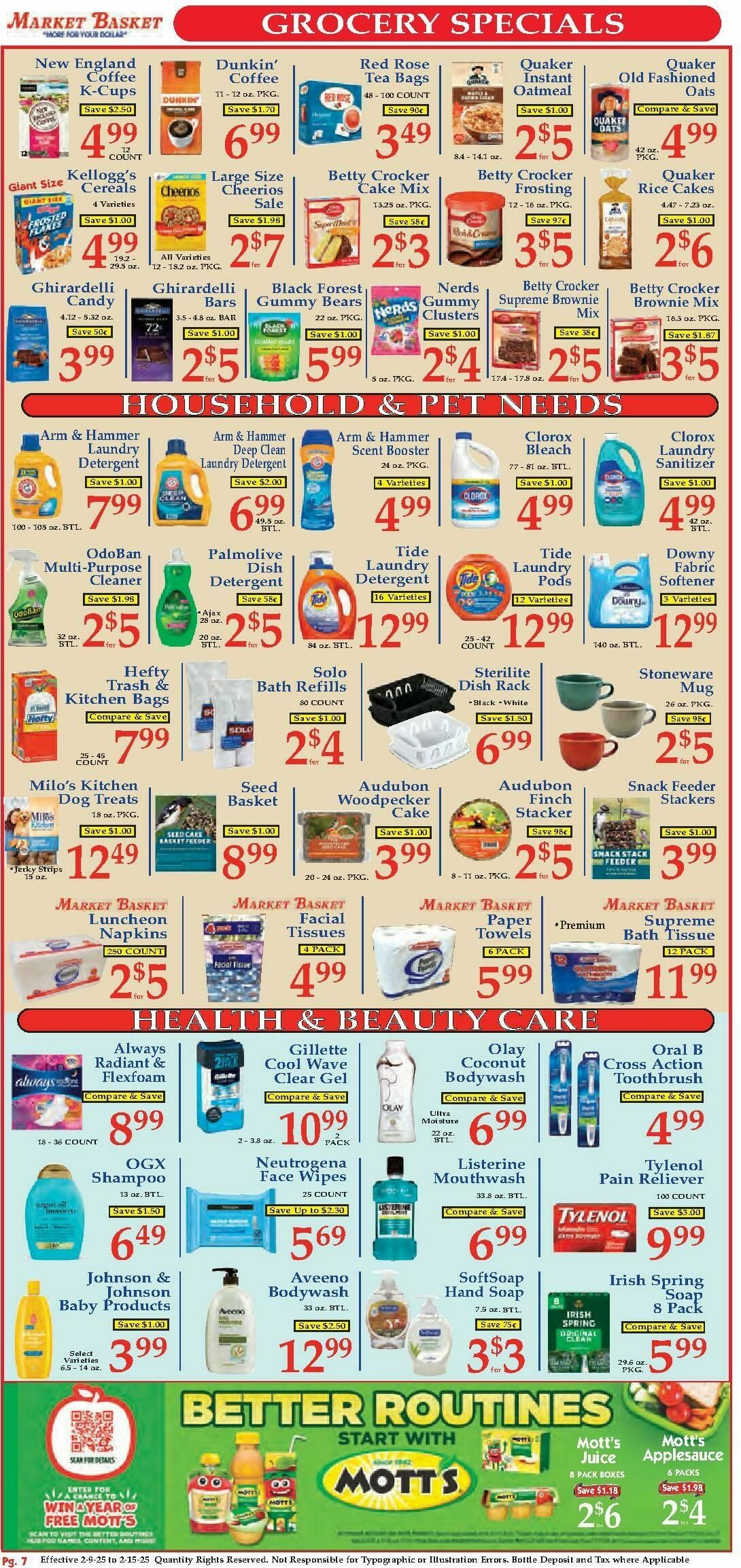 Market Basket Weekly Ad from February 9