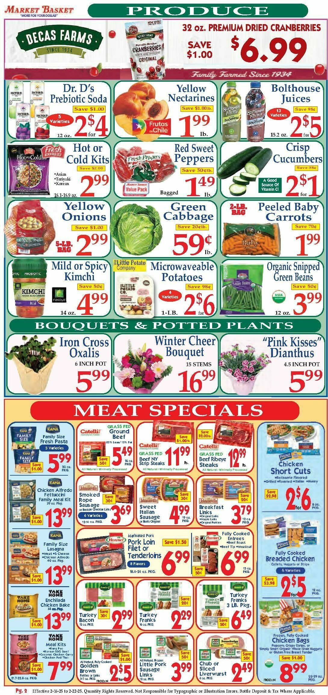 Market Basket Weekly Ad from February 16