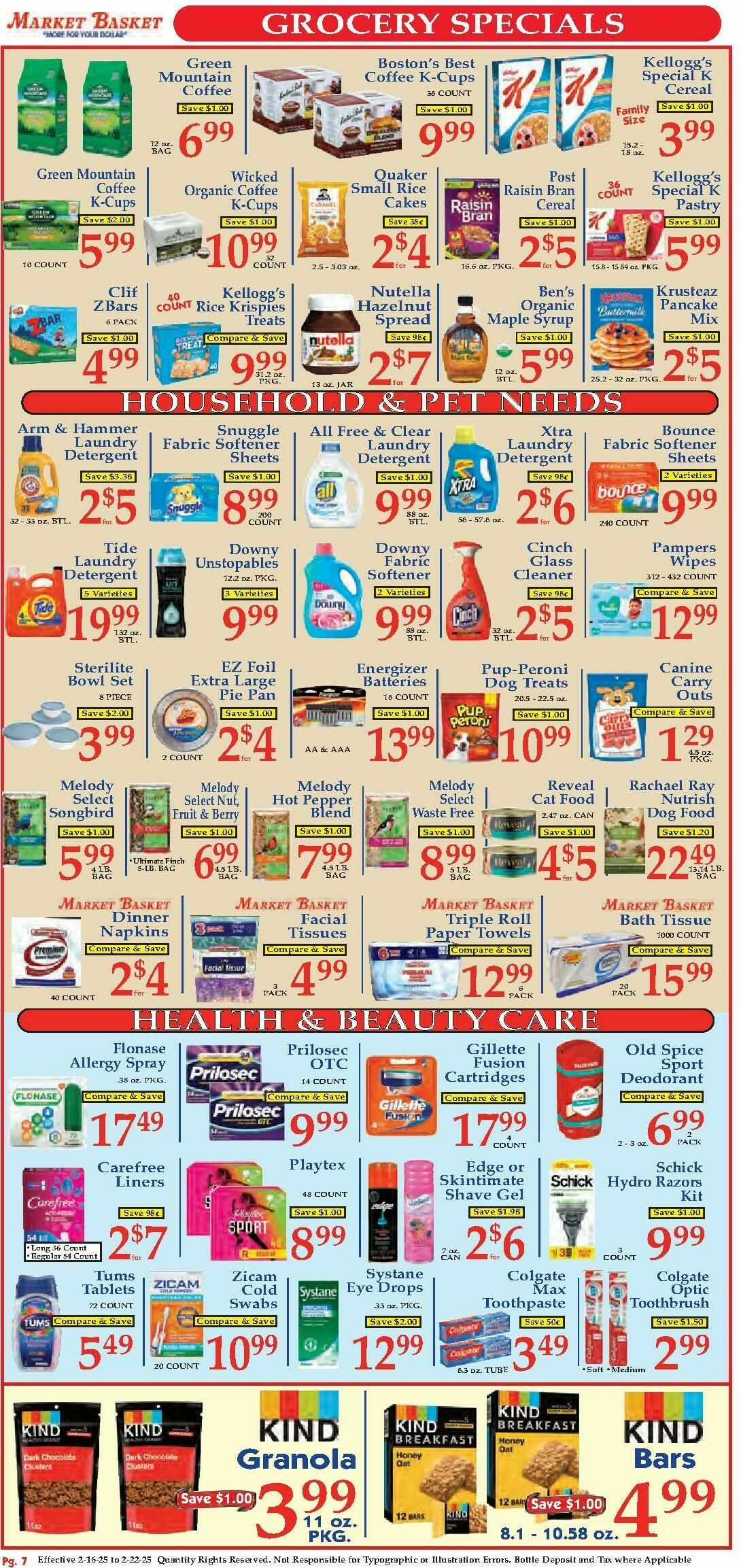 Market Basket Weekly Ad from February 16