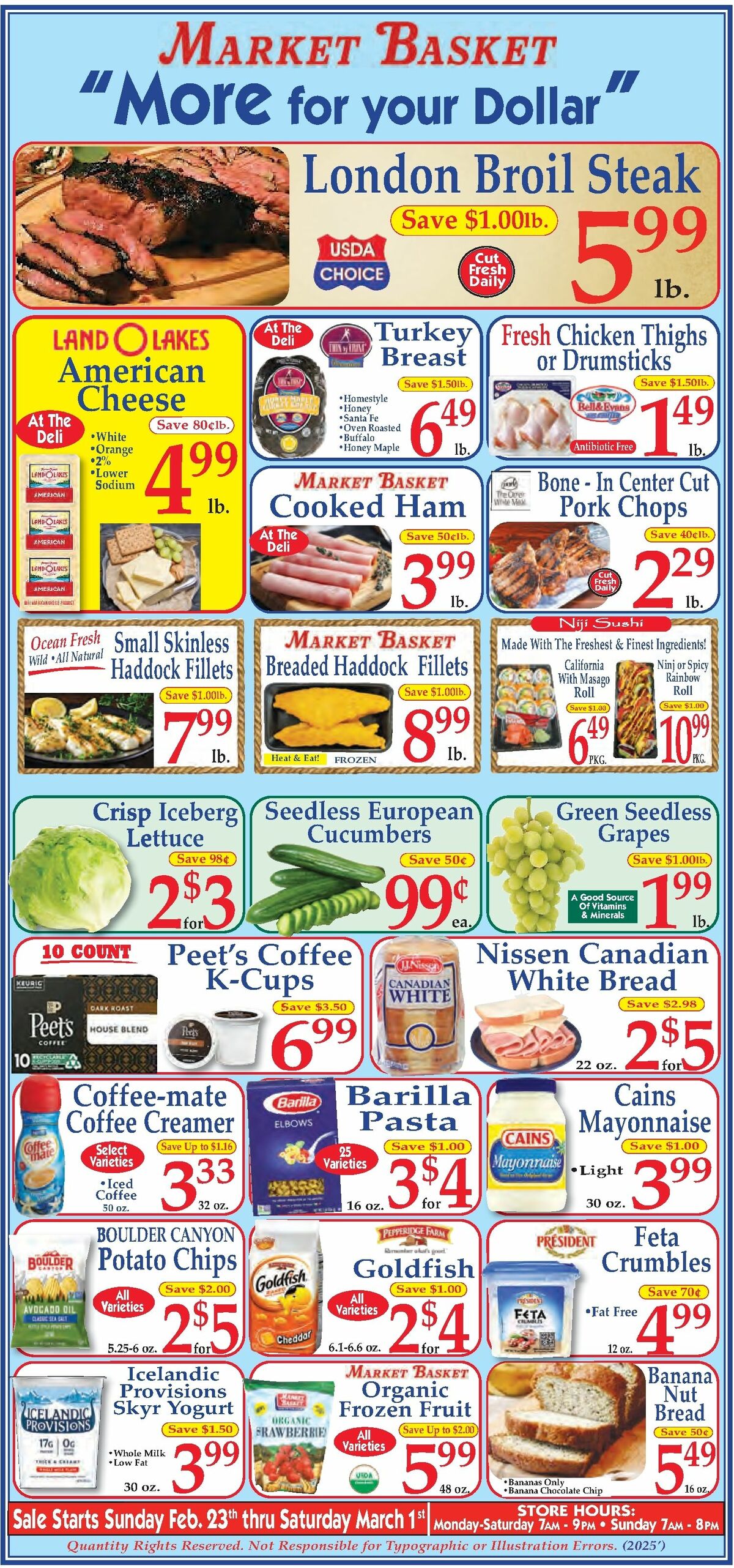 Market Basket Weekly Ad from February 23