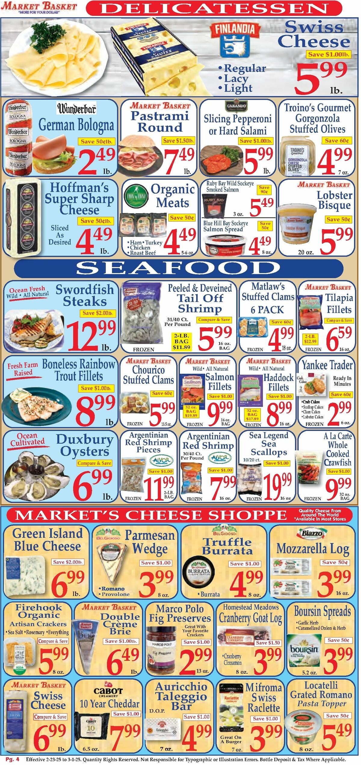 Market Basket Weekly Ad from February 23