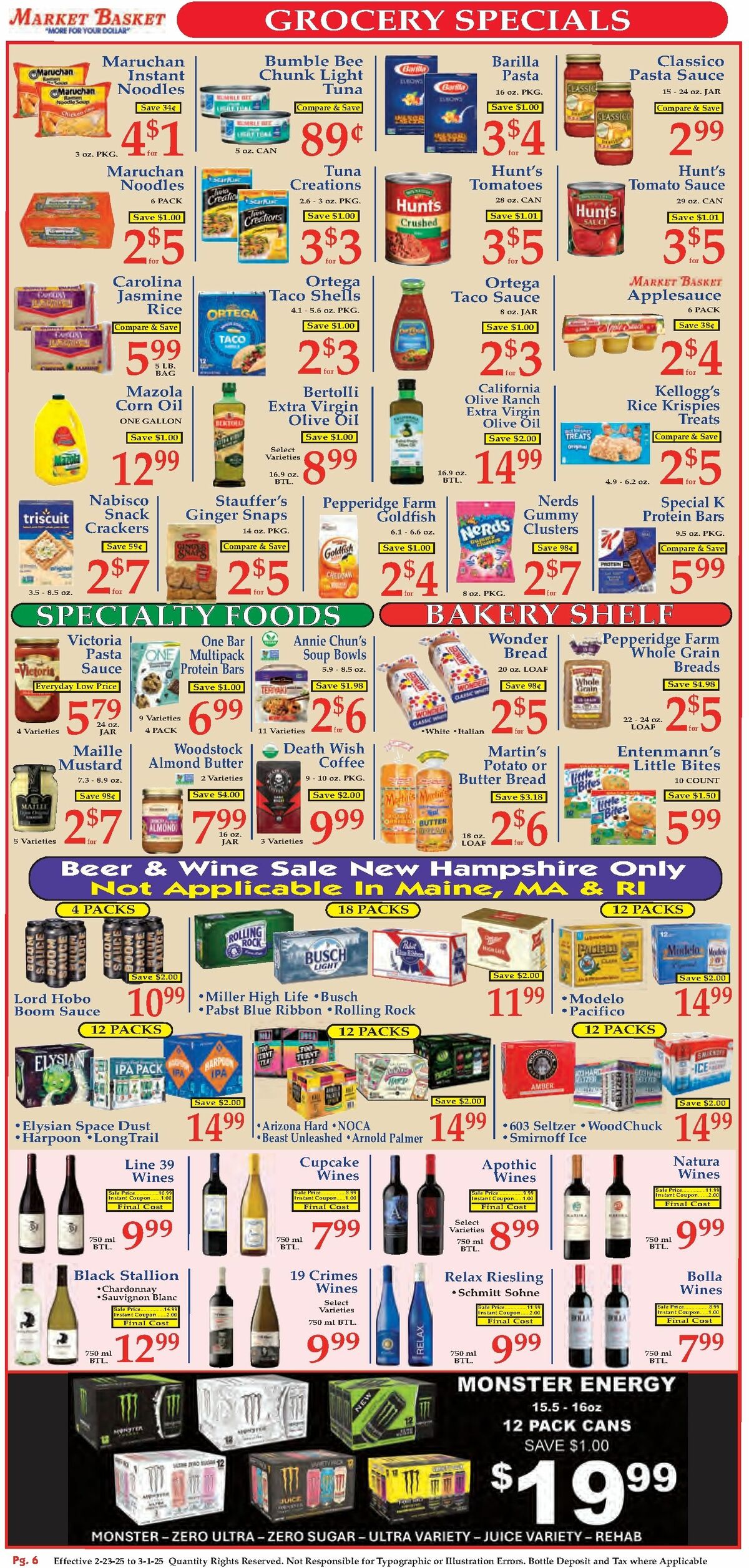 Market Basket Weekly Ad from February 23