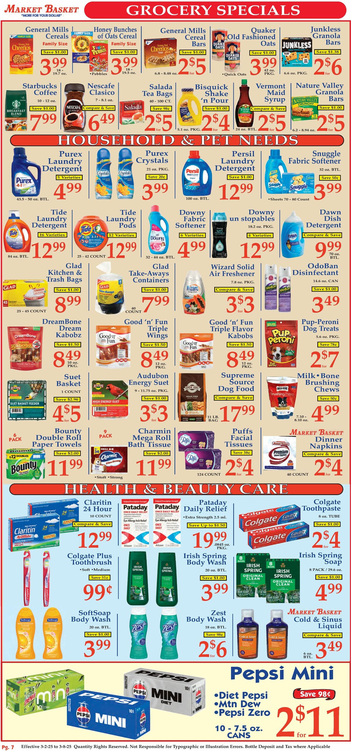 Market Basket Weekly Ad from March 2