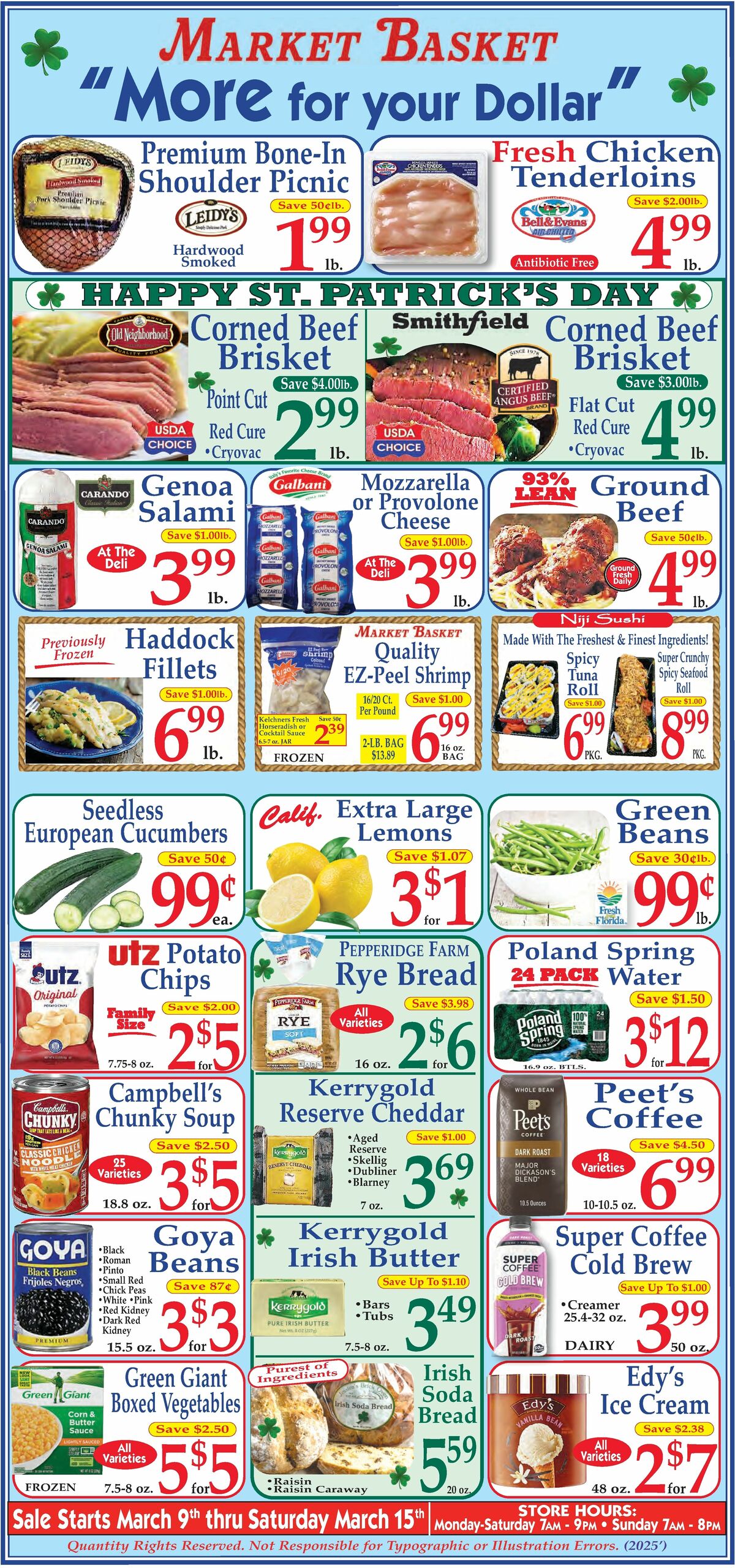 Market Basket Weekly Ad from March 9