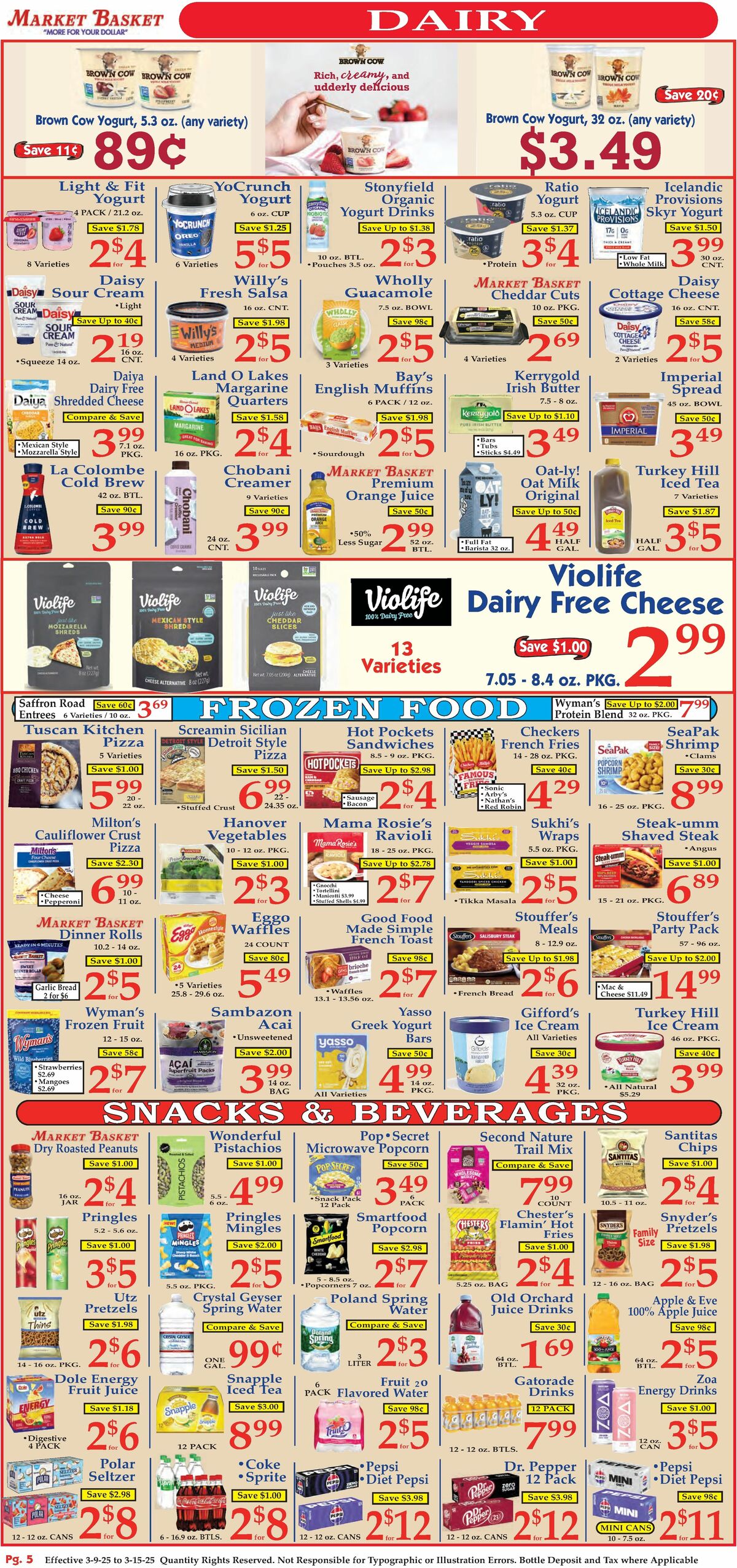 Market Basket Weekly Ad from March 9