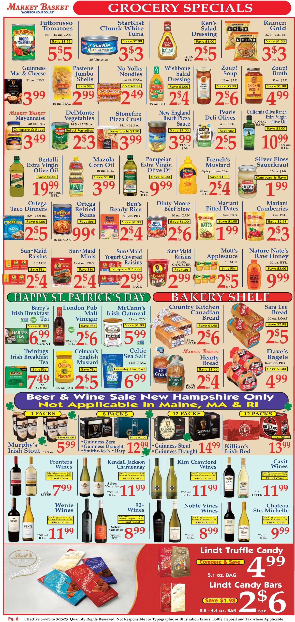 Market Basket Weekly Ad from March 9