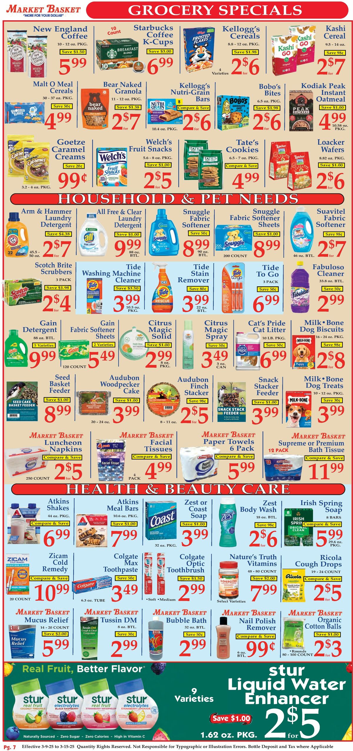 Market Basket Weekly Ad from March 9
