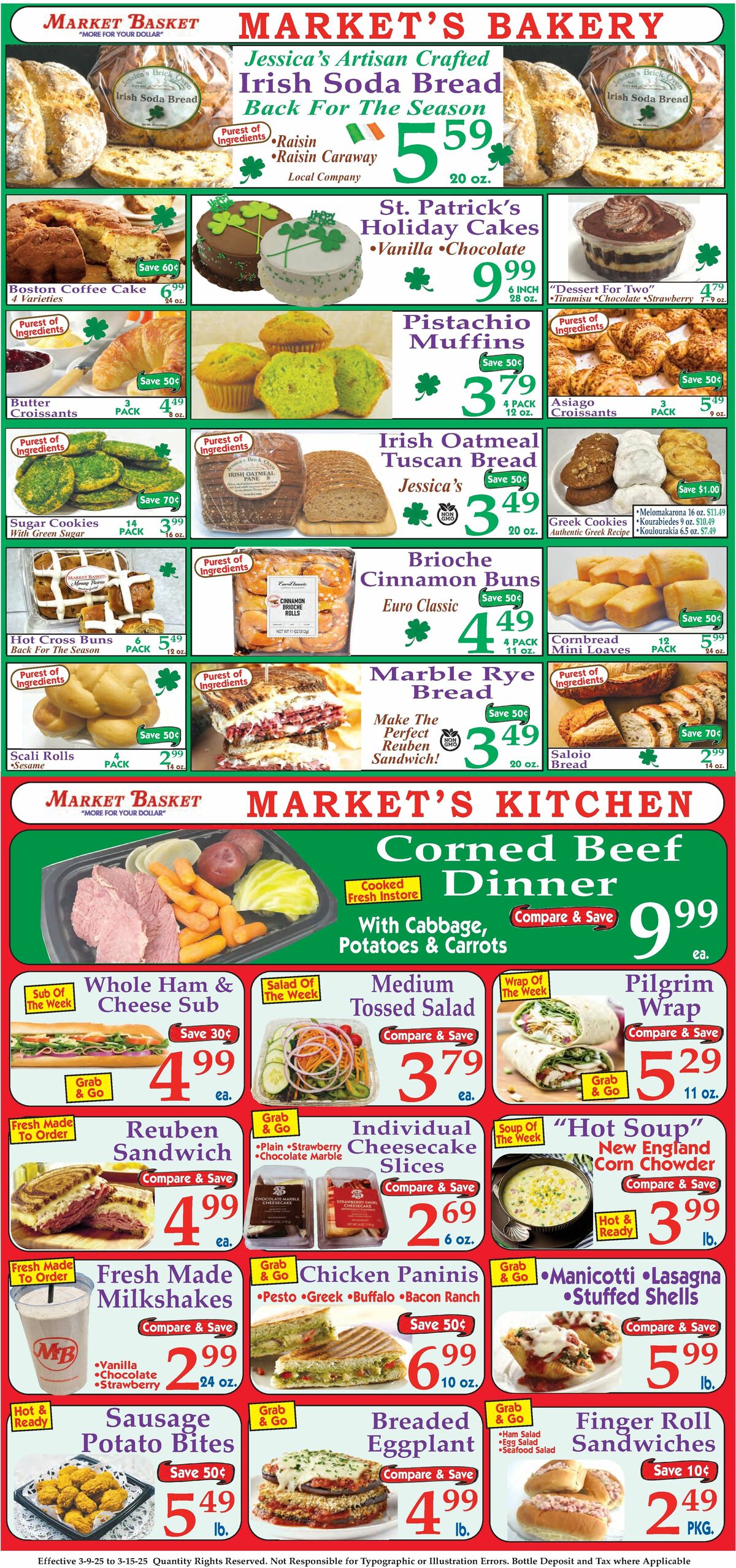 Market Basket Weekly Ad from March 9