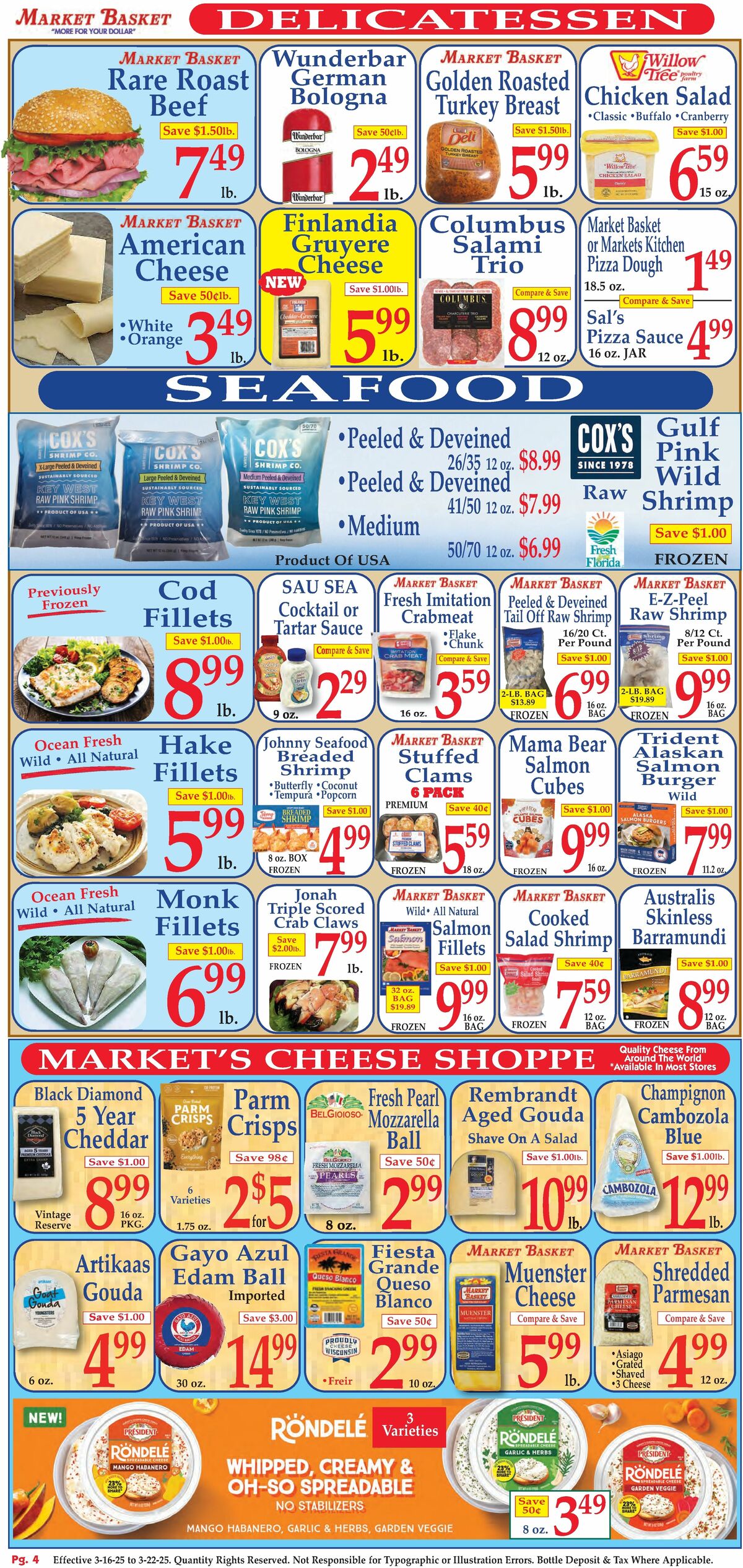 Market Basket Weekly Ad from March 16