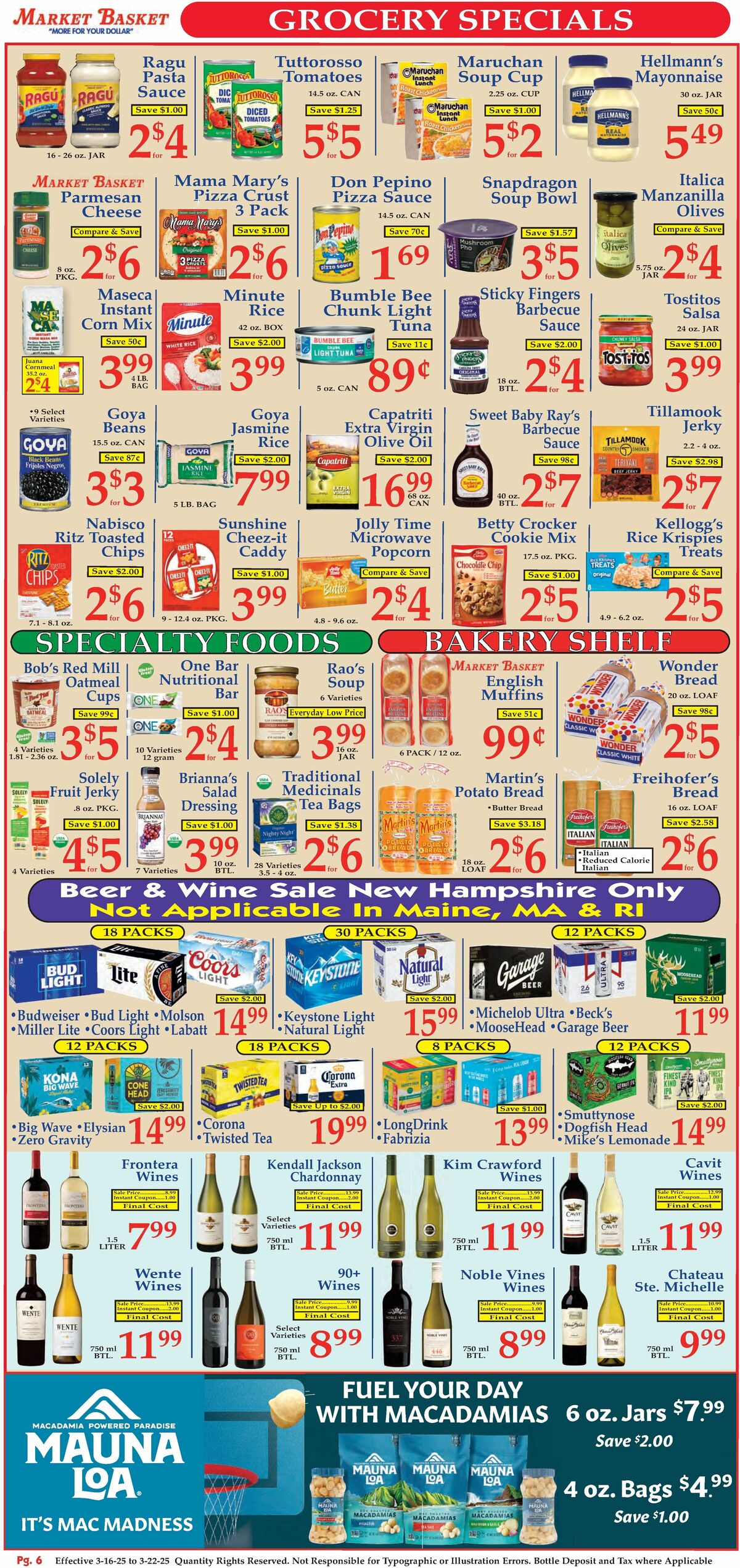 Market Basket Weekly Ad from March 16