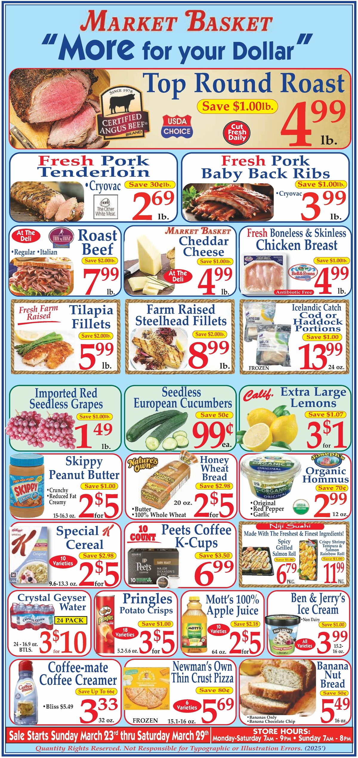 Market Basket Weekly Ad from March 23