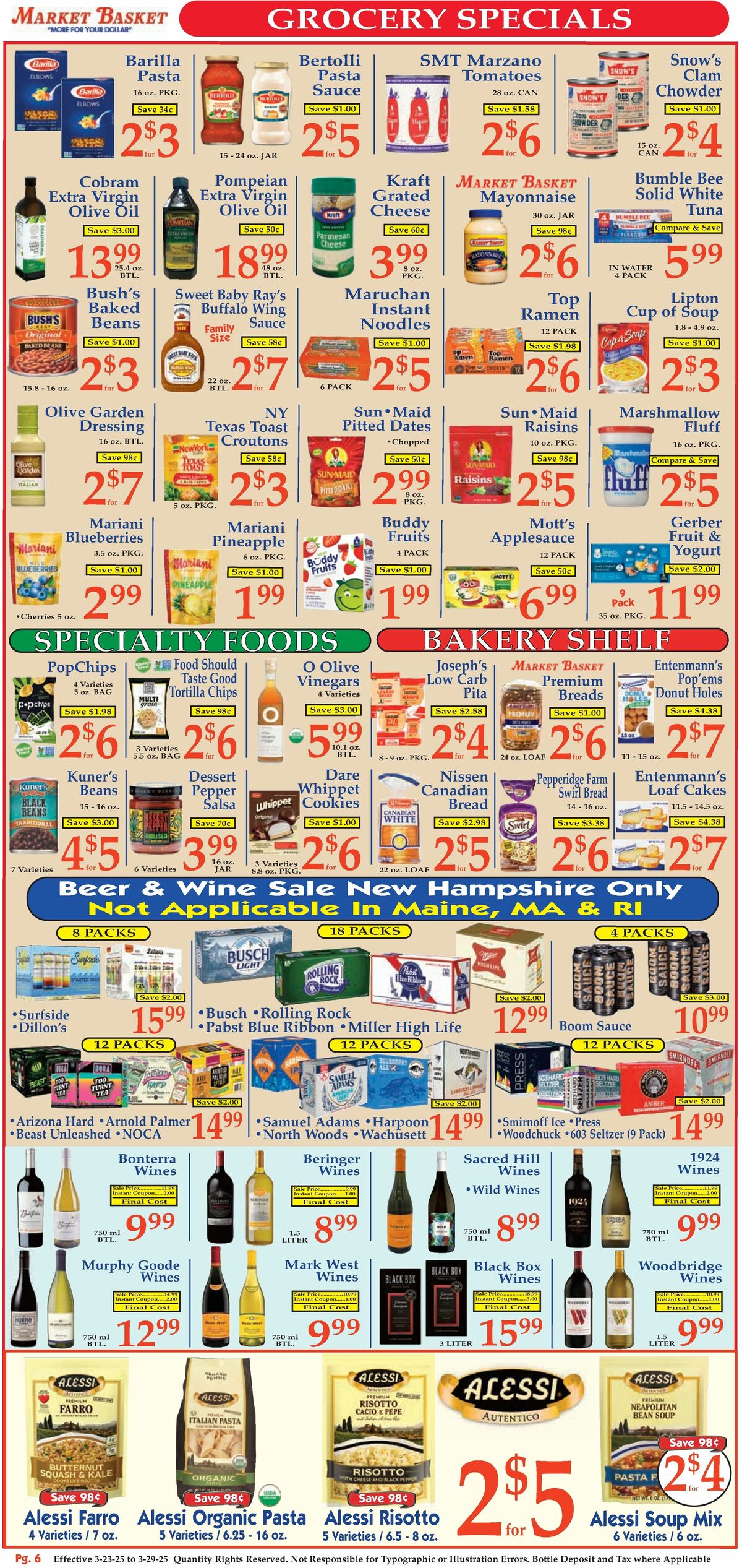 Market Basket Weekly Ad from March 23