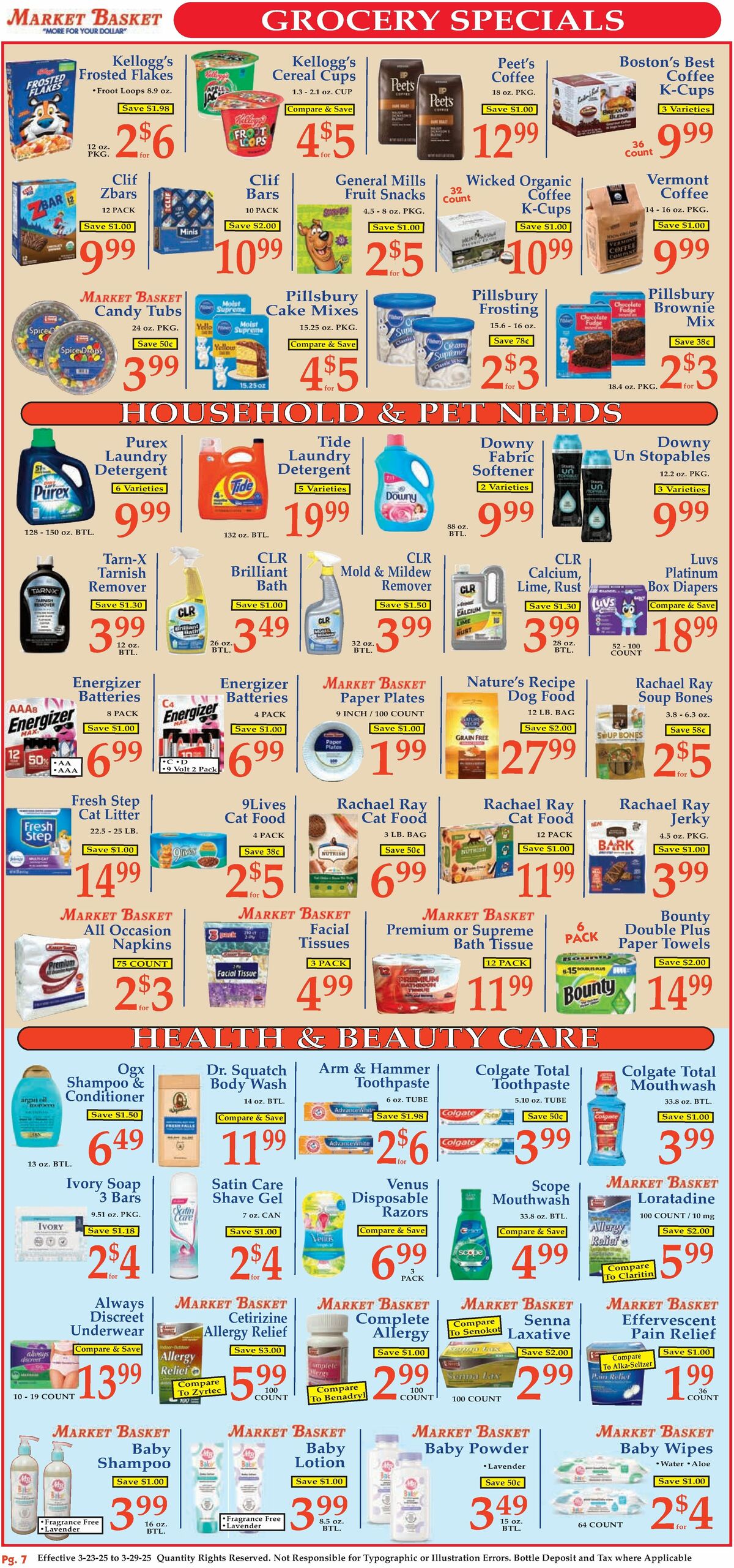 Market Basket Weekly Ad from March 23