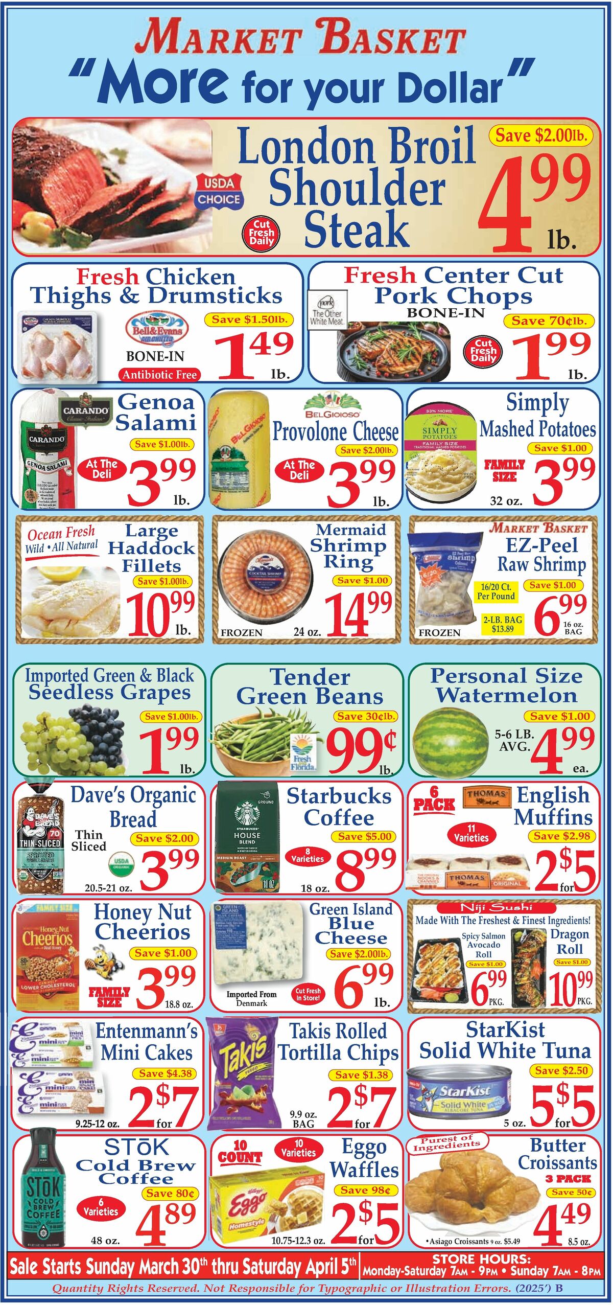 Market Basket Weekly Ad from March 30