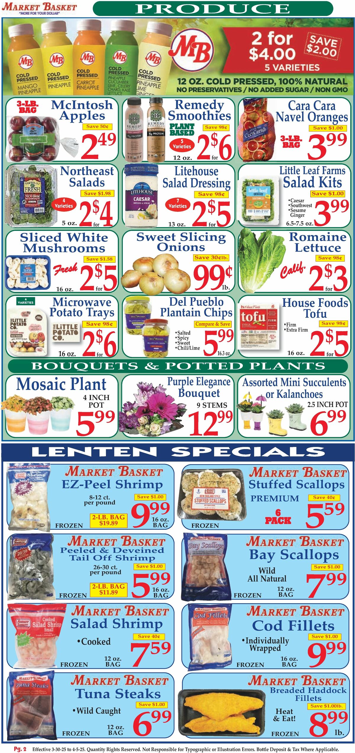 Market Basket Weekly Ad from March 30
