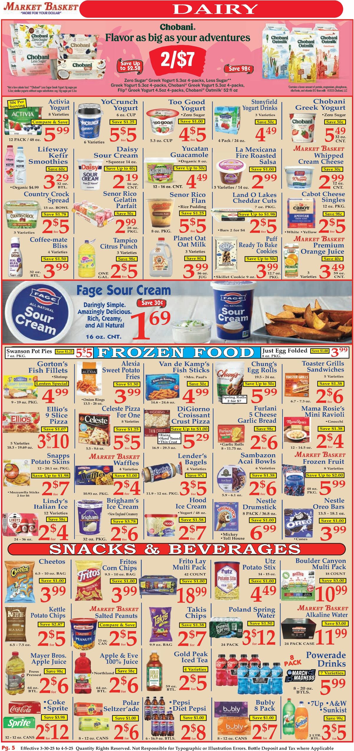 Market Basket Weekly Ad from March 30