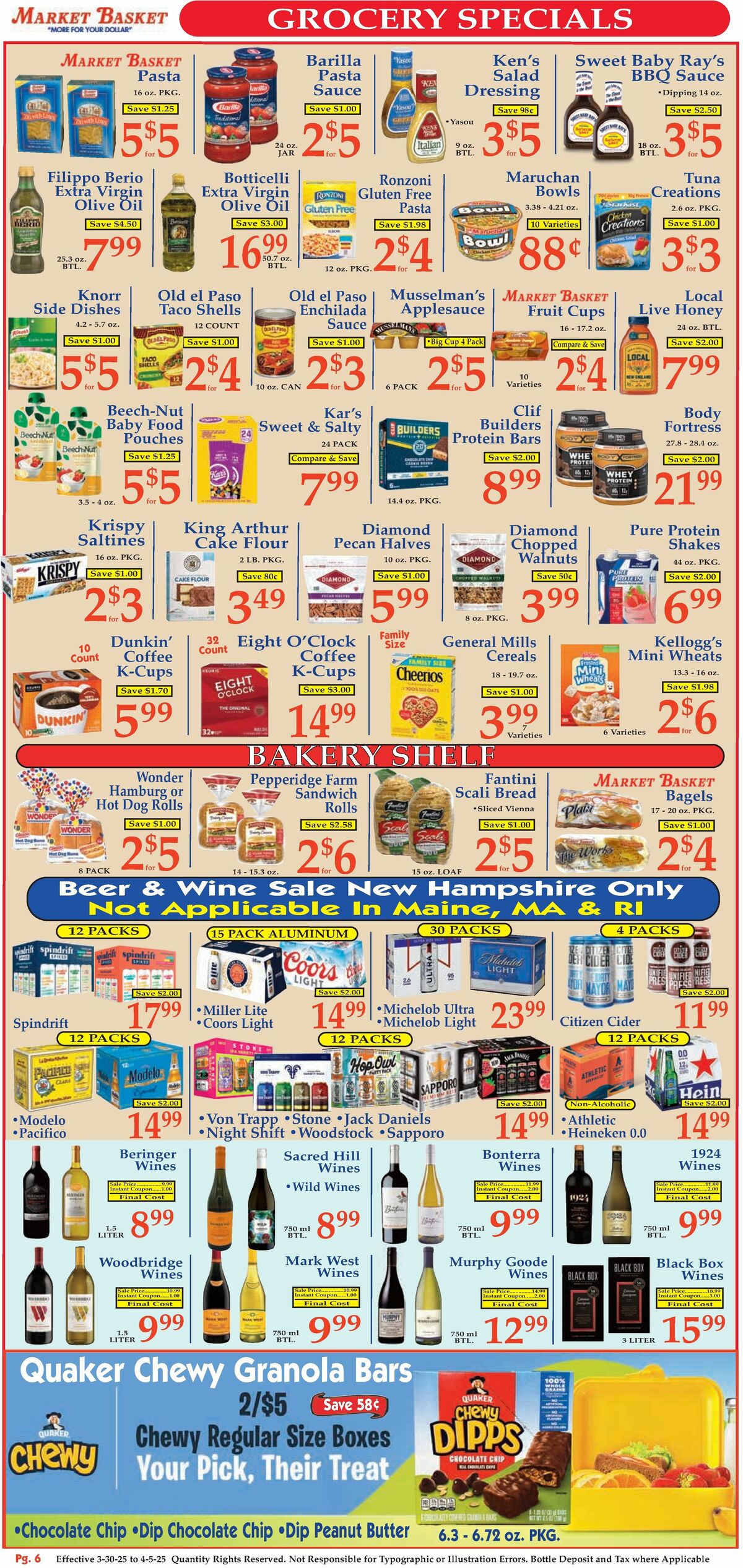 Market Basket Weekly Ad from March 30