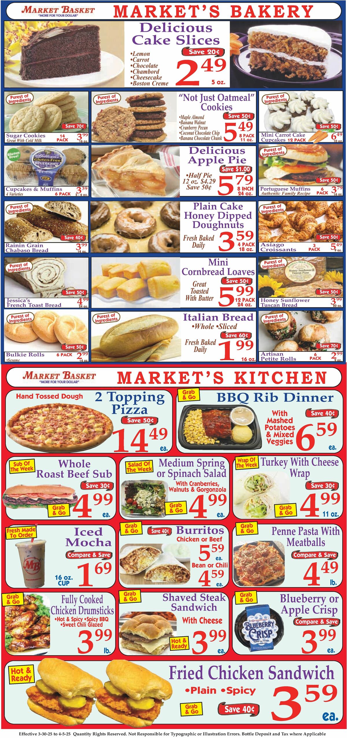 Market Basket Weekly Ad from March 30