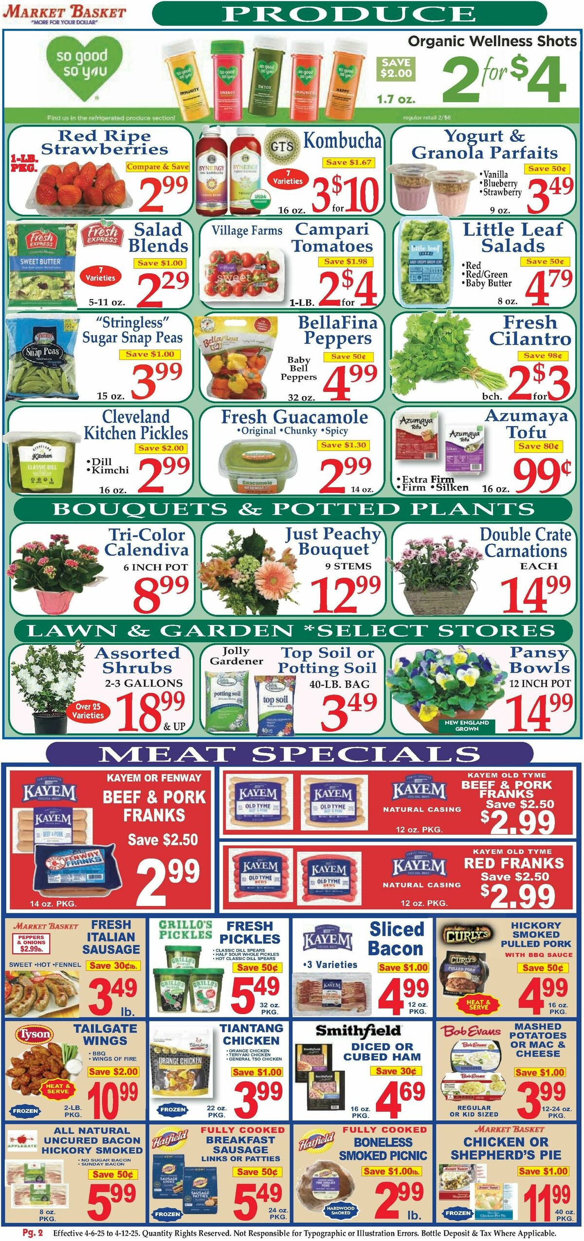 Market Basket Weekly Ad from April 6