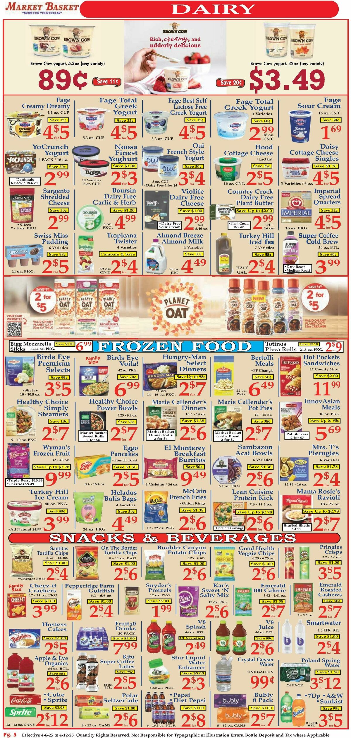 Market Basket Weekly Ad from April 6