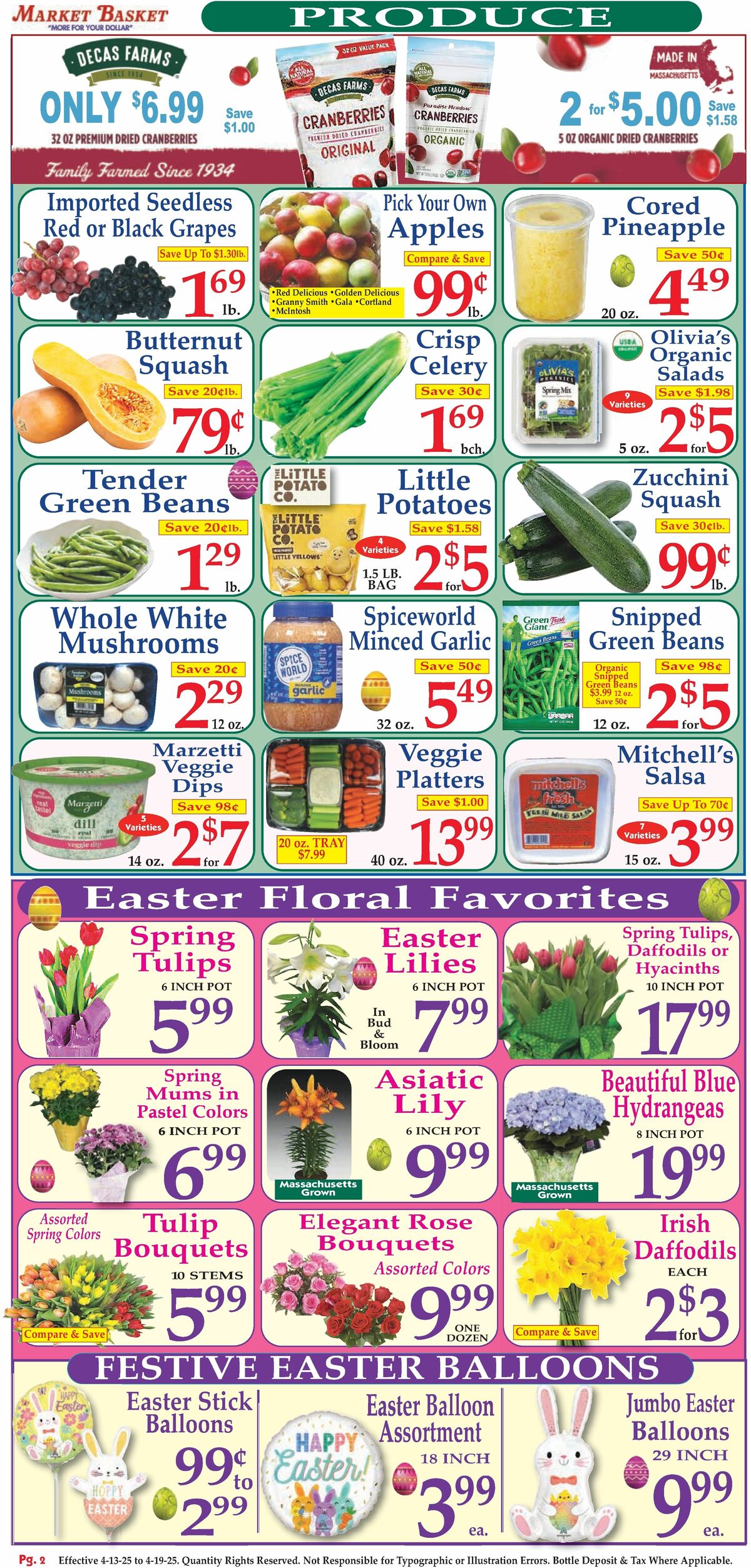 Market Basket Weekly Ad from April 13