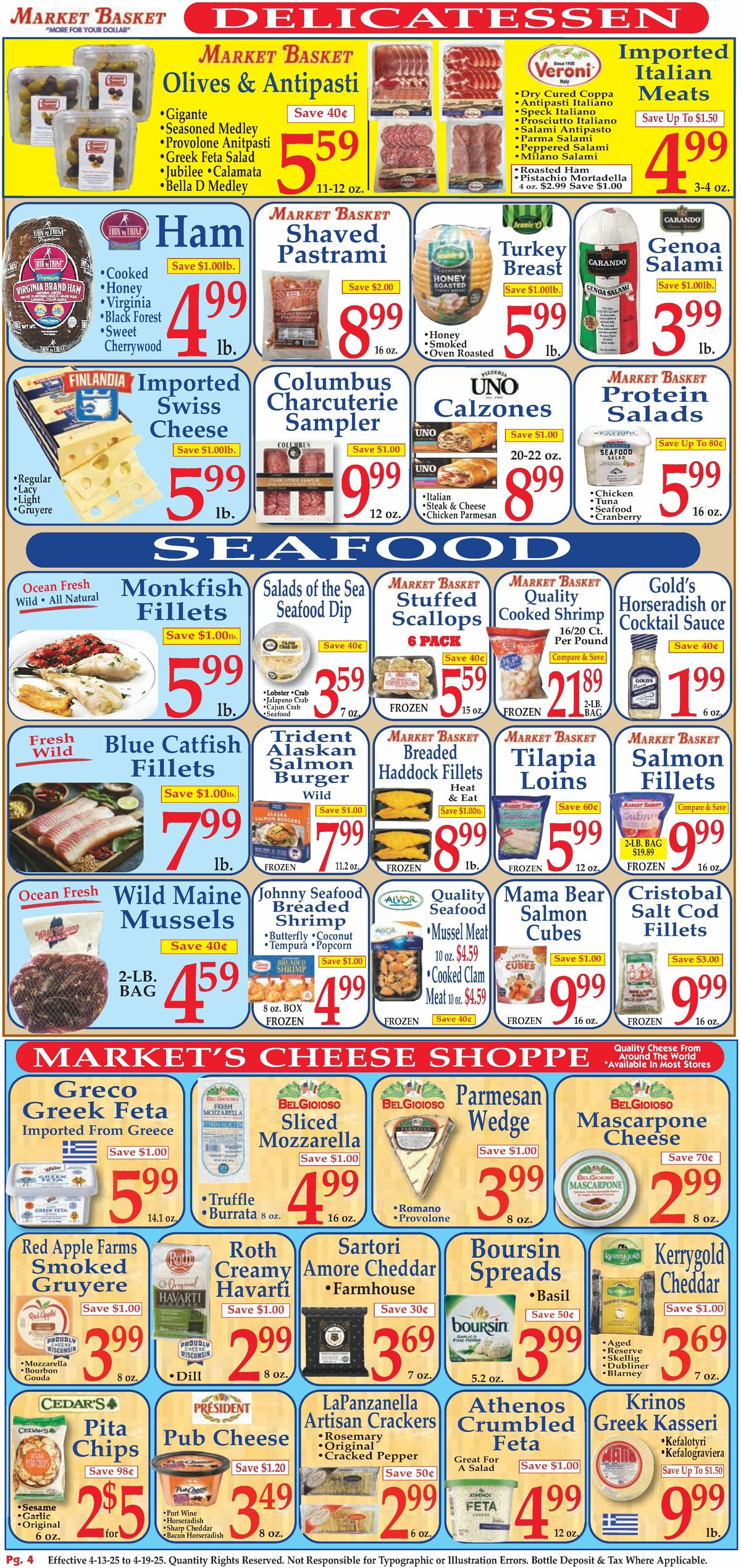 Market Basket Weekly Ad from April 13