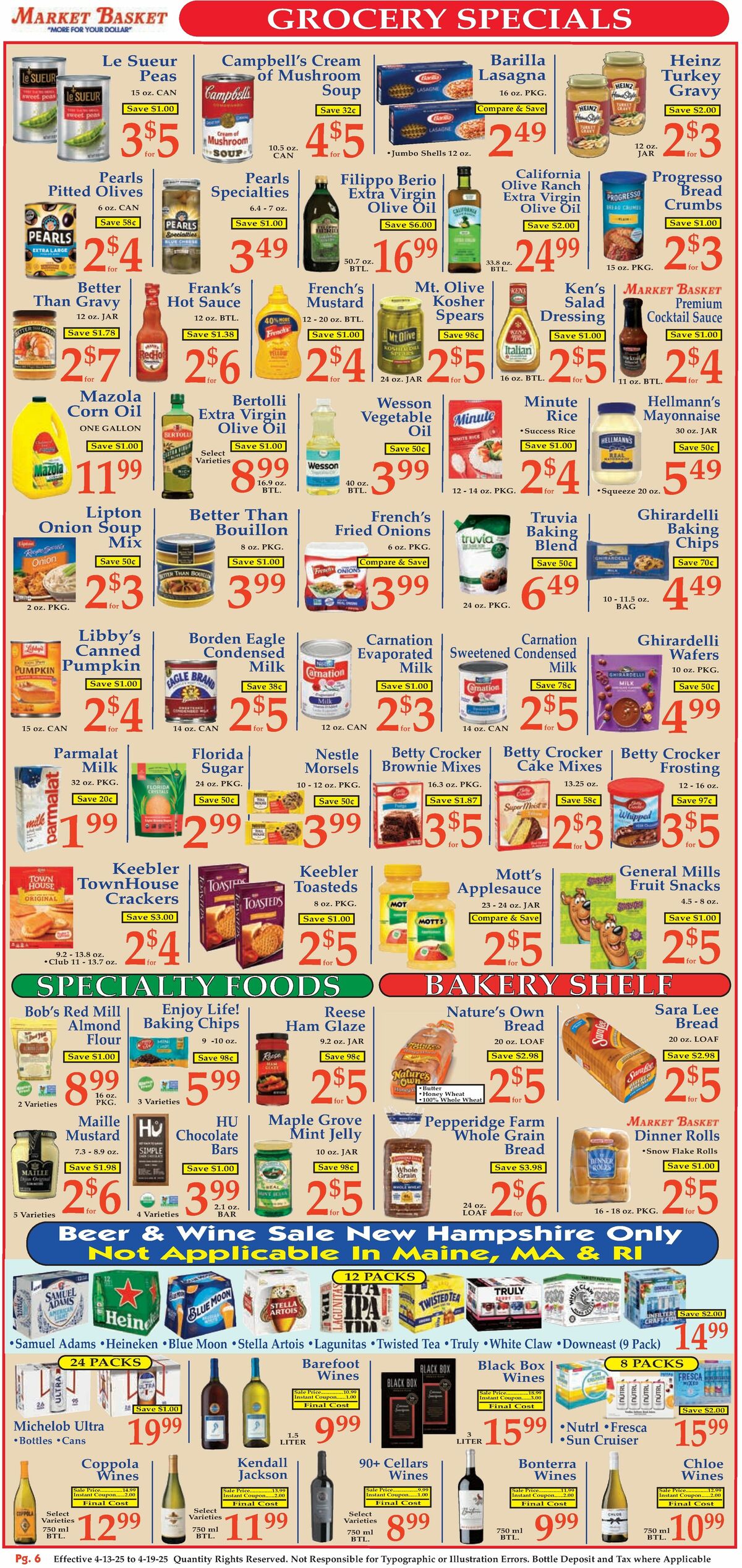 Market Basket Weekly Ad from April 13