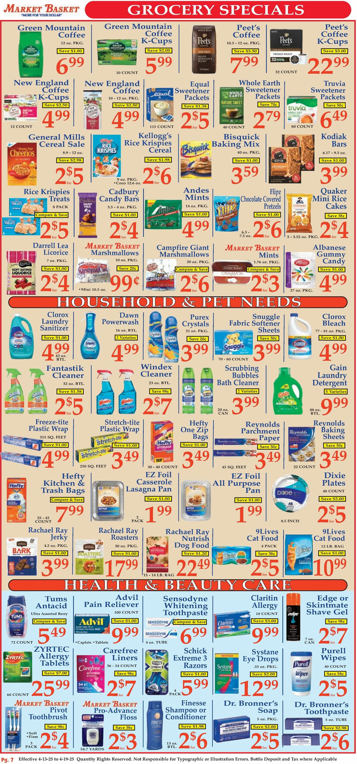 Market Basket Weekly Ad from April 13