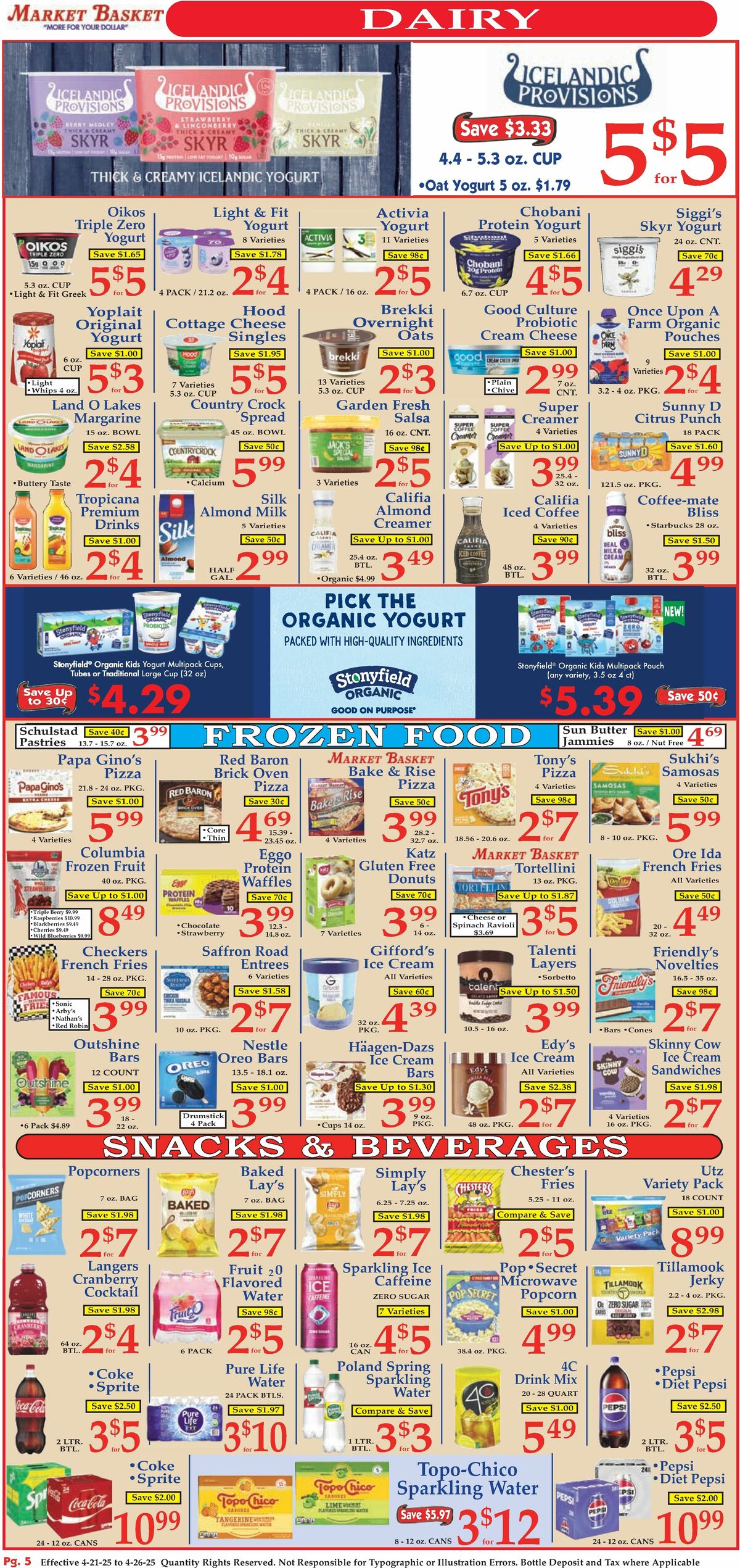 Market Basket Weekly Ad from April 21