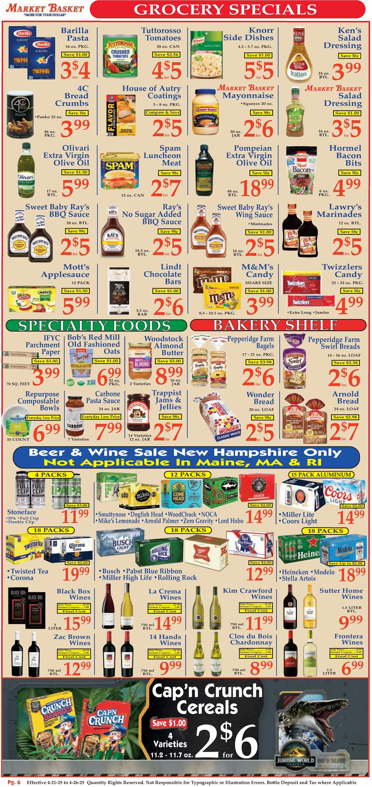 Market Basket Weekly Ad from April 21