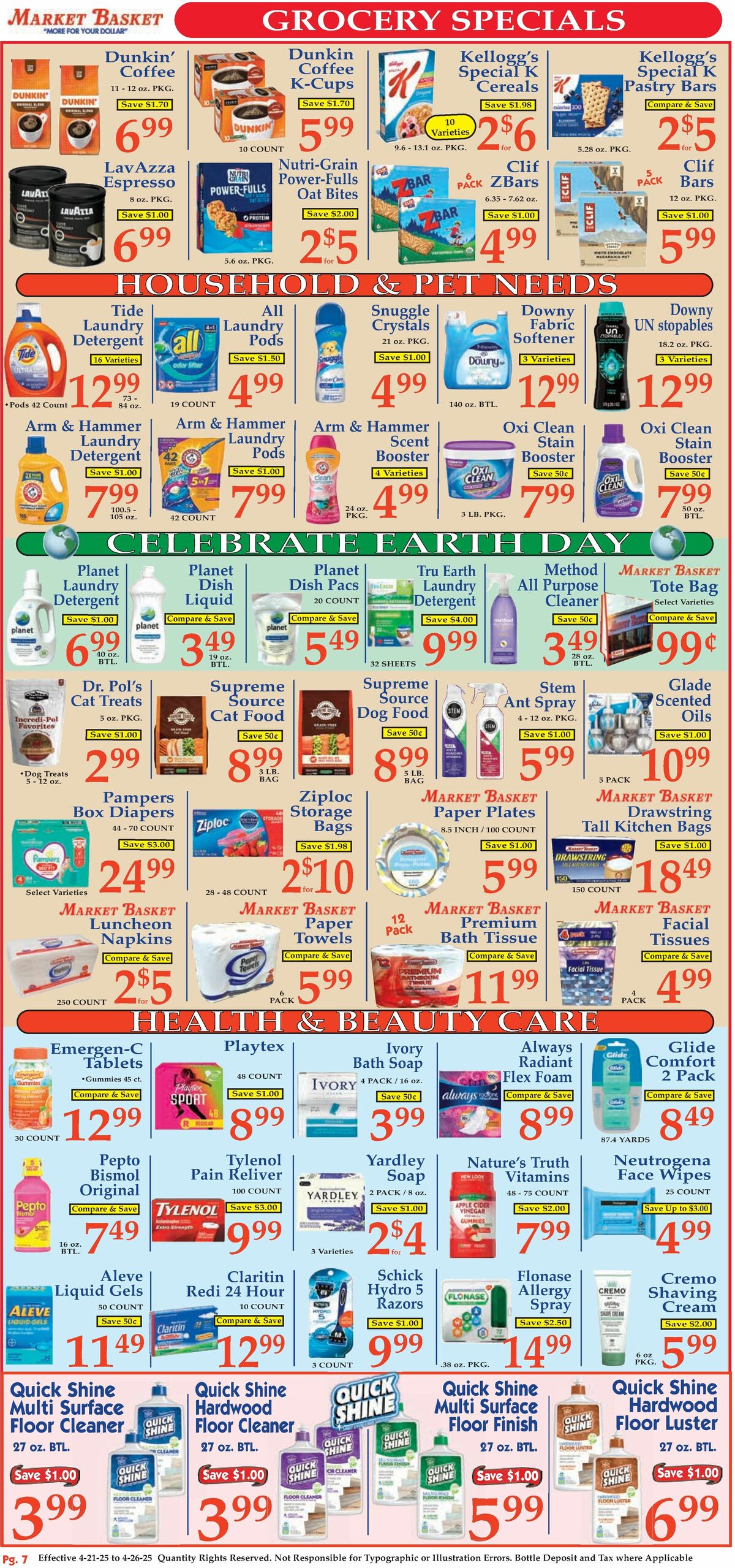 Market Basket Weekly Ad from April 21
