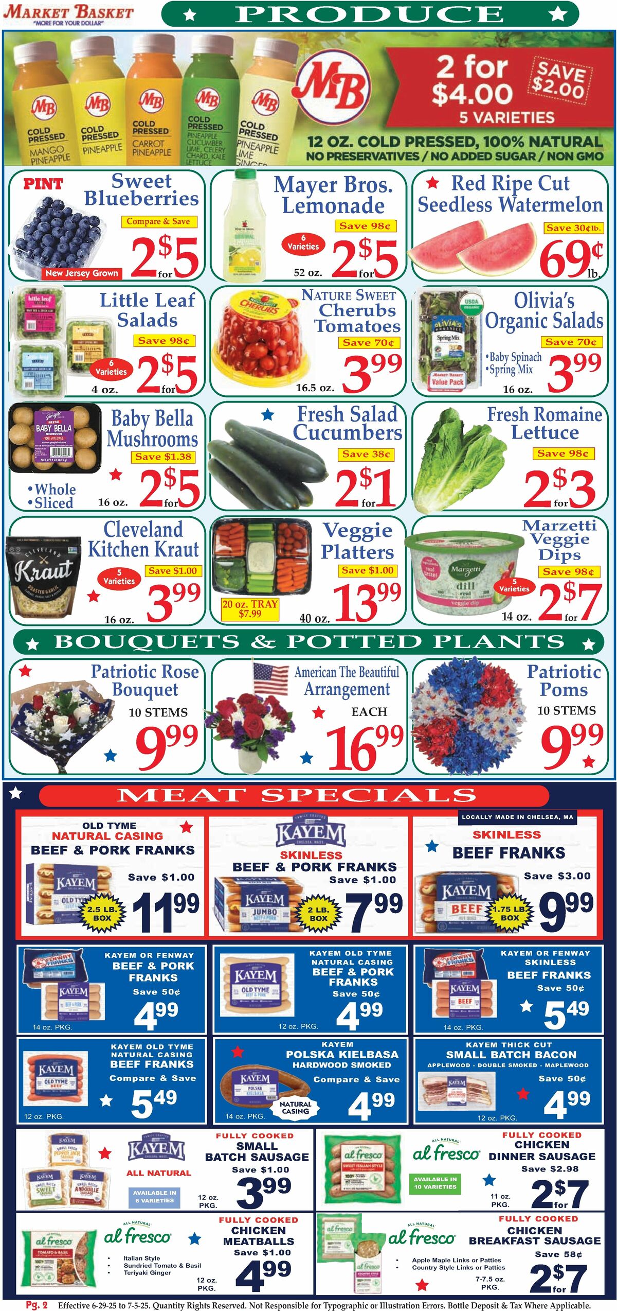 Market Basket Weekly Ad from June 29