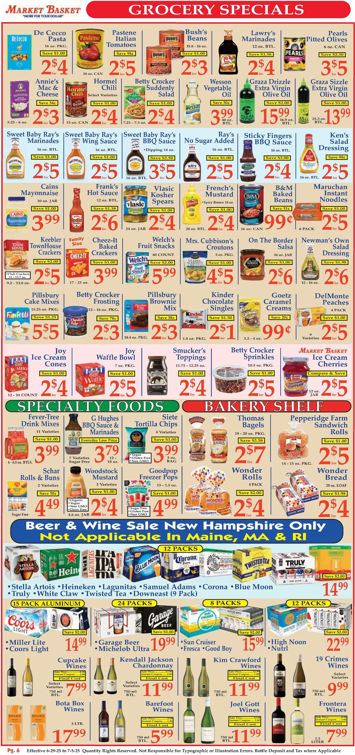 Market Basket Weekly Ad from June 29