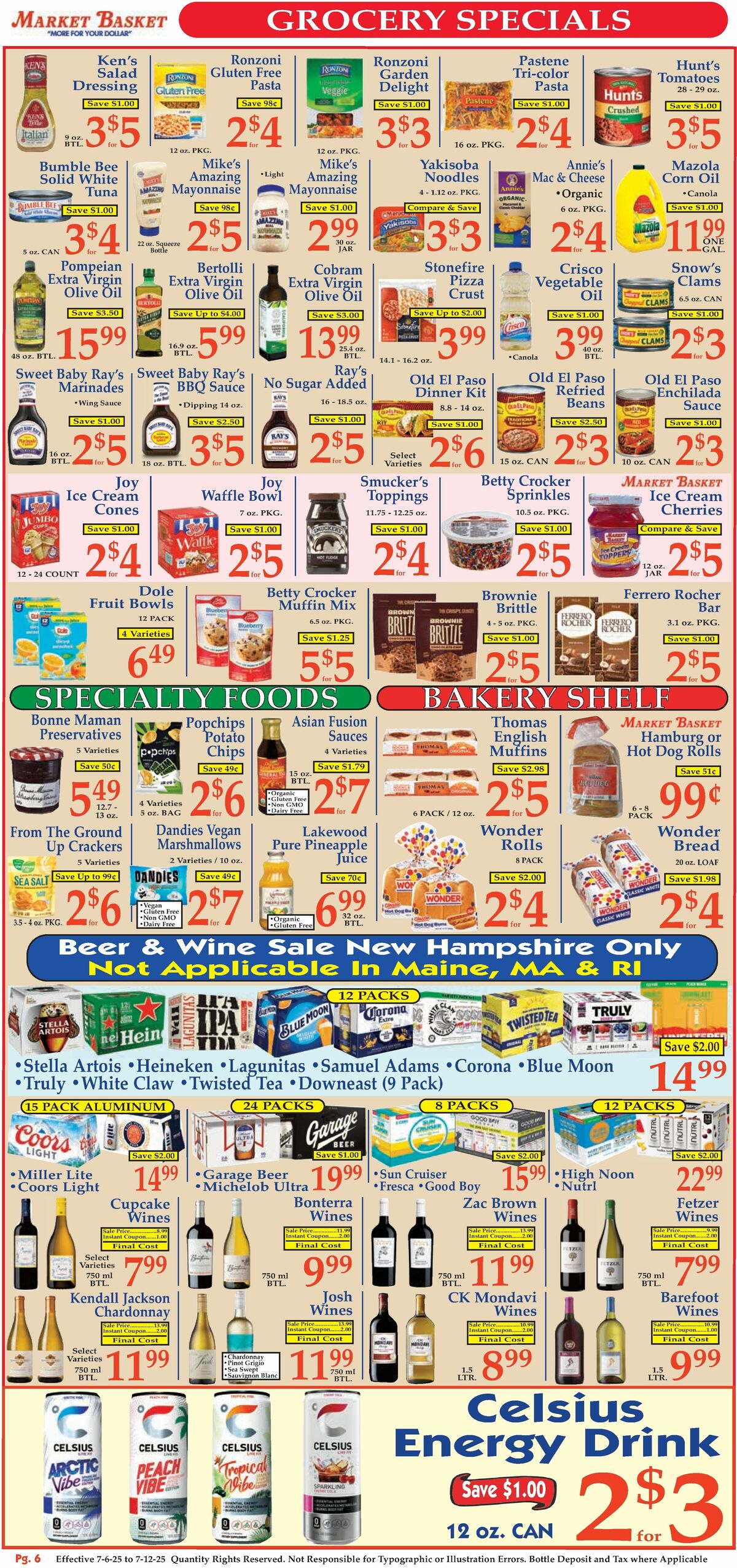 Market Basket Weekly Ad from July 6