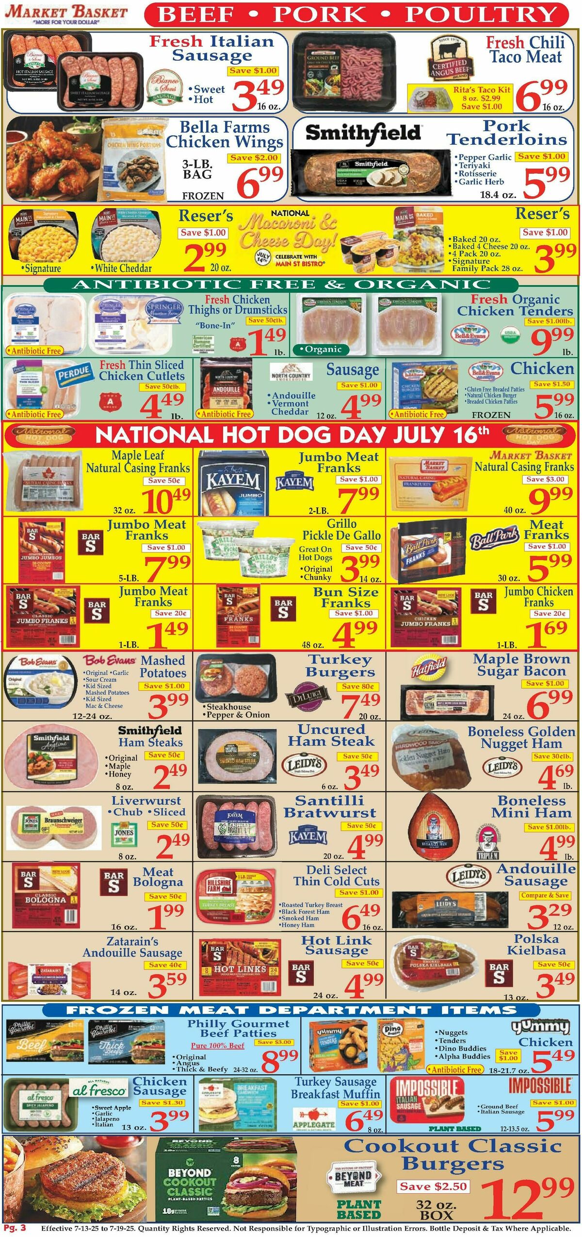 Market Basket Weekly Ad from July 13