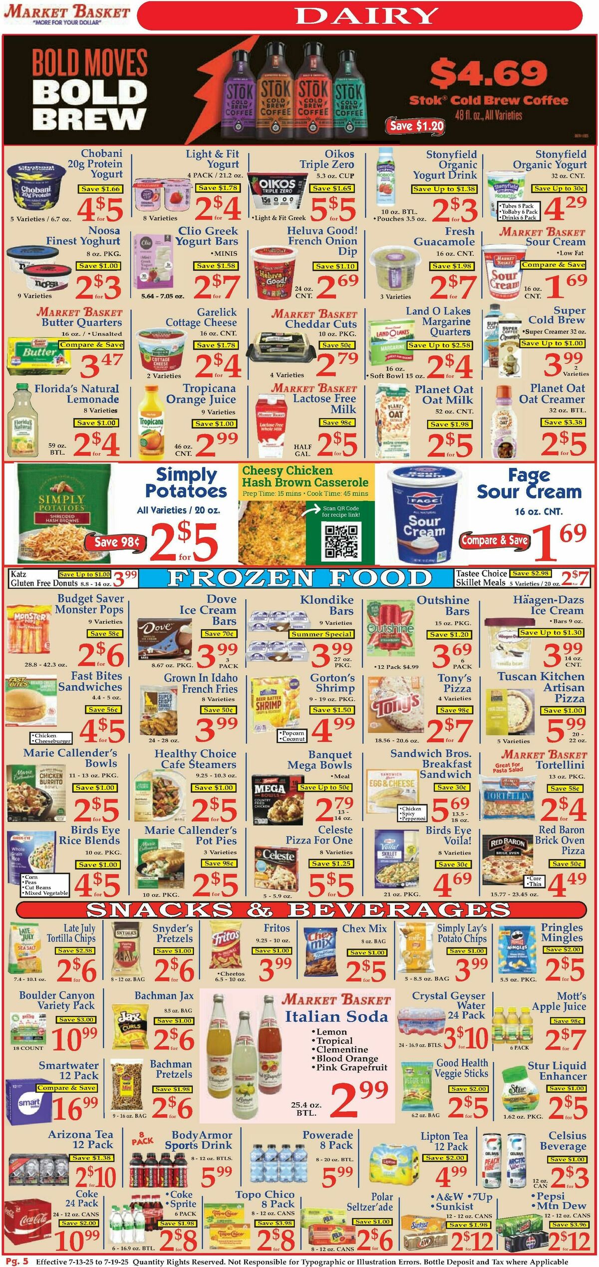 Market Basket Weekly Ad from July 13